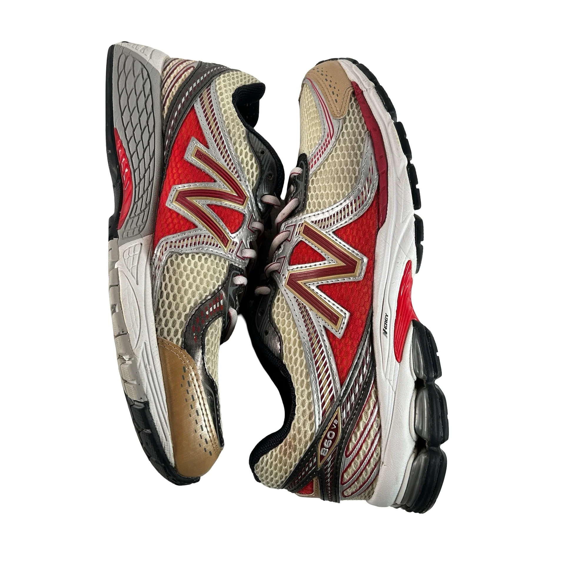 ML860AD2 New Balance 860v2 Aime Leon Dore Red [USED] - 11.5 M (Used) (No Box) - Image 4