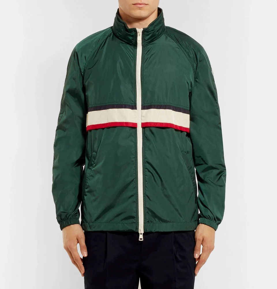 Moncler Genius 2 1952 Allos Contrast Trimmed Nylon Jacket Green - Image 3