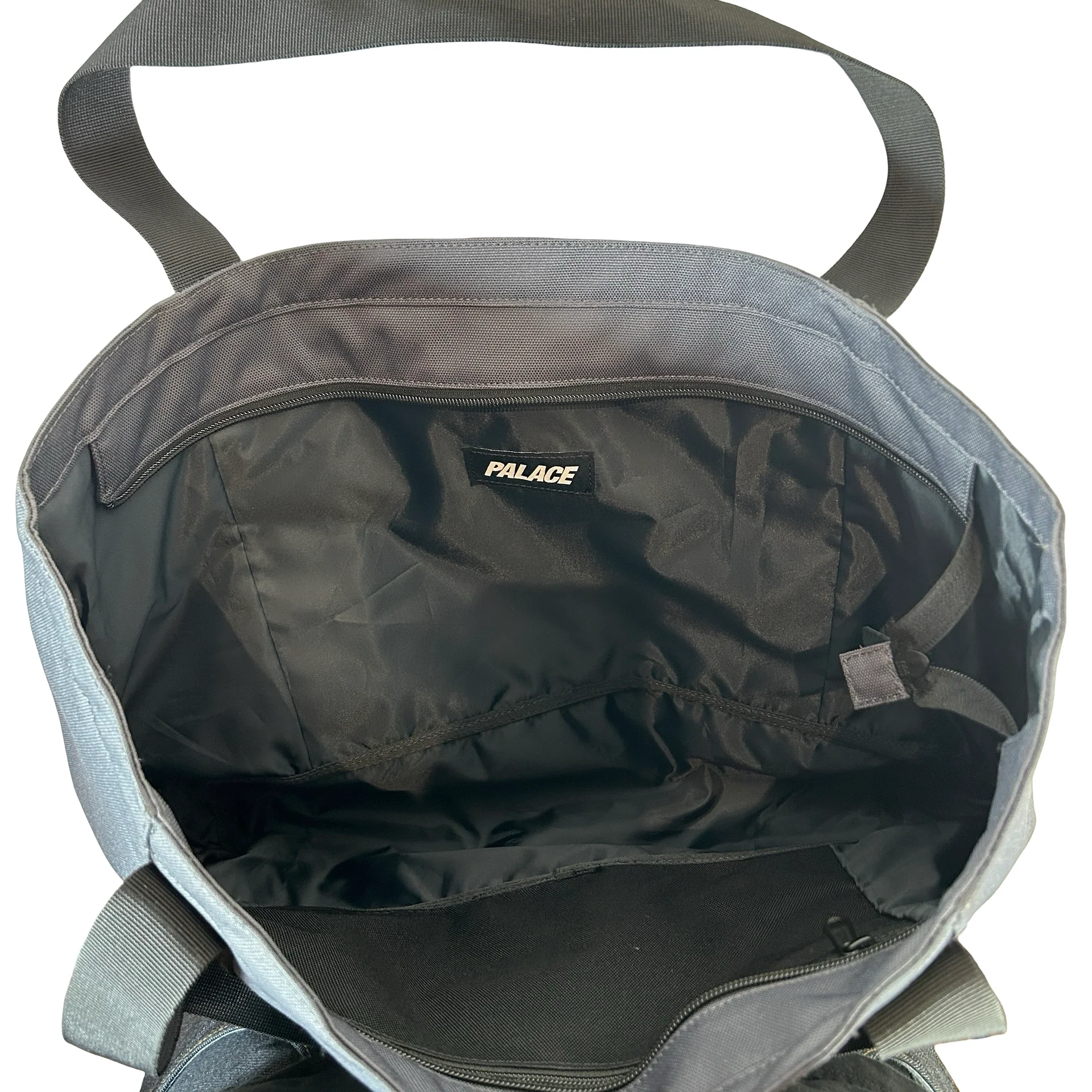 Palace Cordura Duck Canvas Shoulder Bag Carbon/Black [USED] - Image 3