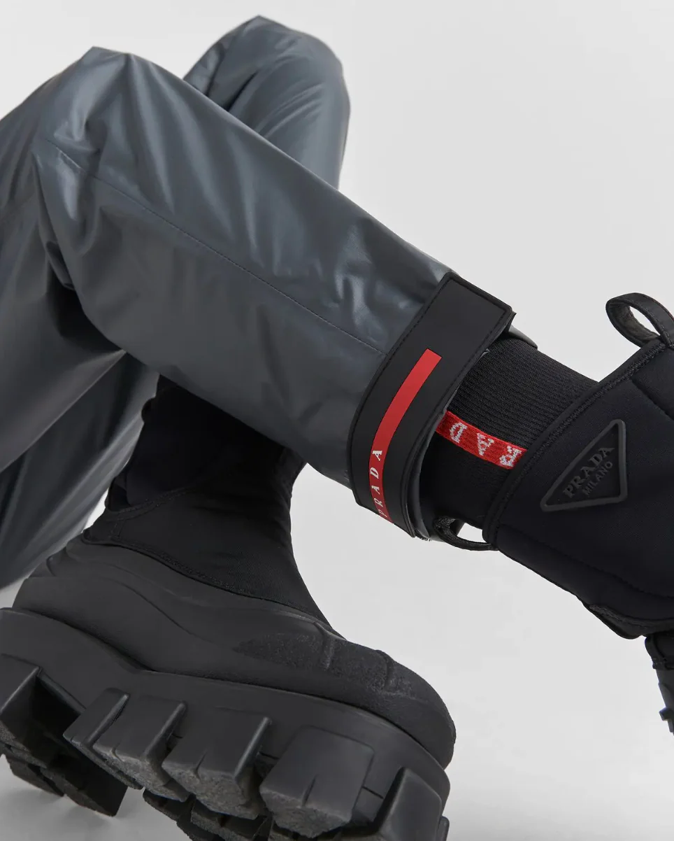 Prada Light Re-Nylon Technical Pants Iron Gray - Image 3