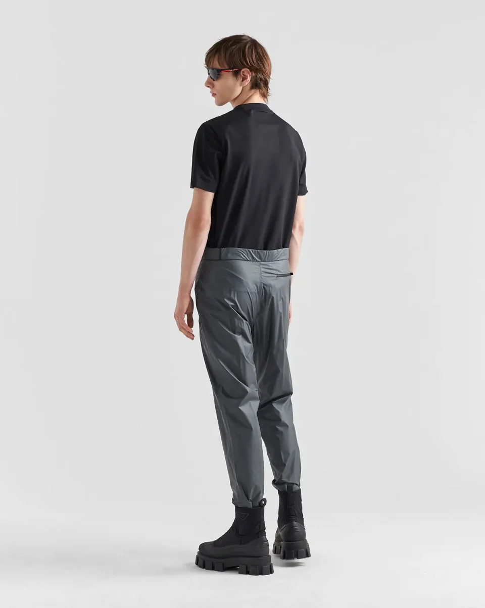 Prada Light Re-Nylon Technical Pants Iron Gray - Image 5