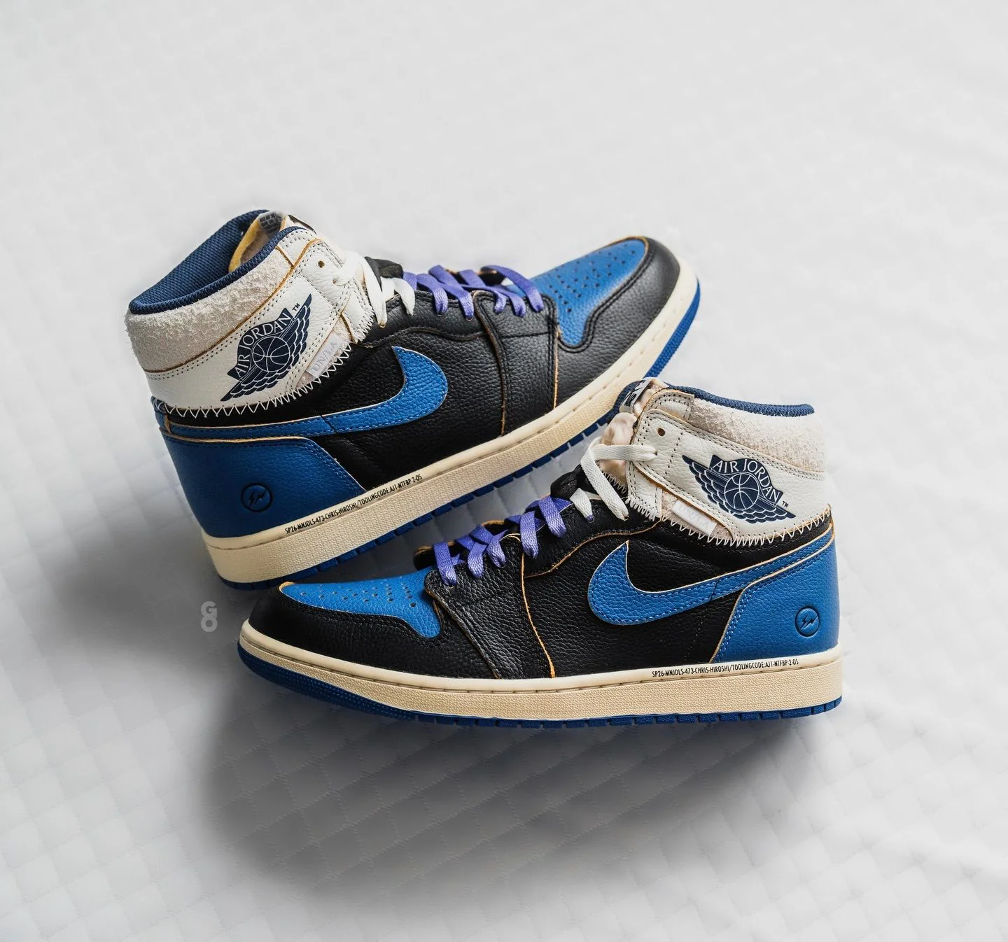 IO7847 001 Air Jordan 1 Retro High OG SP Fragment x Union LA Sport Royal - Image 2