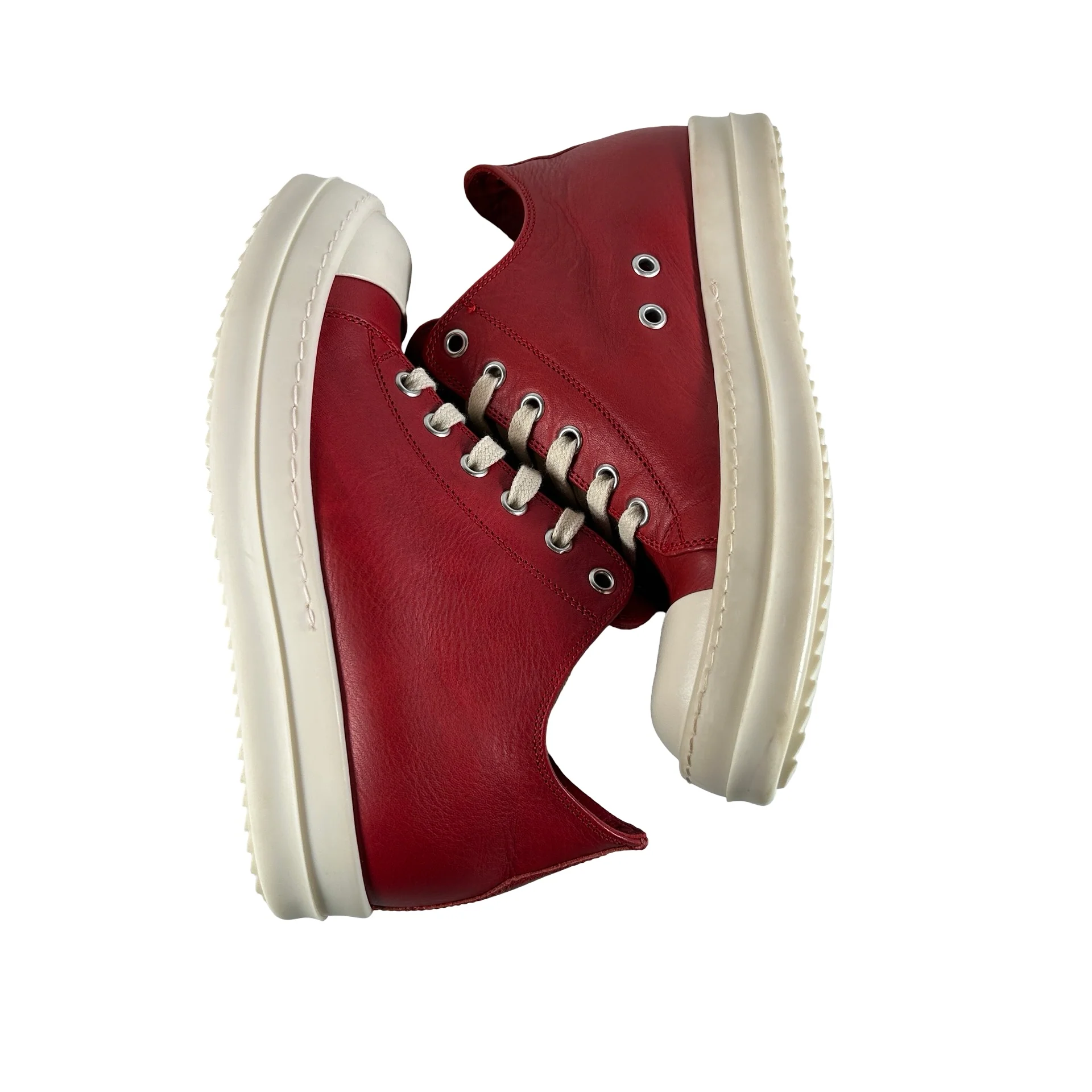 Rick Owens Pink Concordians Low Sneaks Sneakers [CONDITIONAL] - 36 EU (Right Foot Display) - Image 4