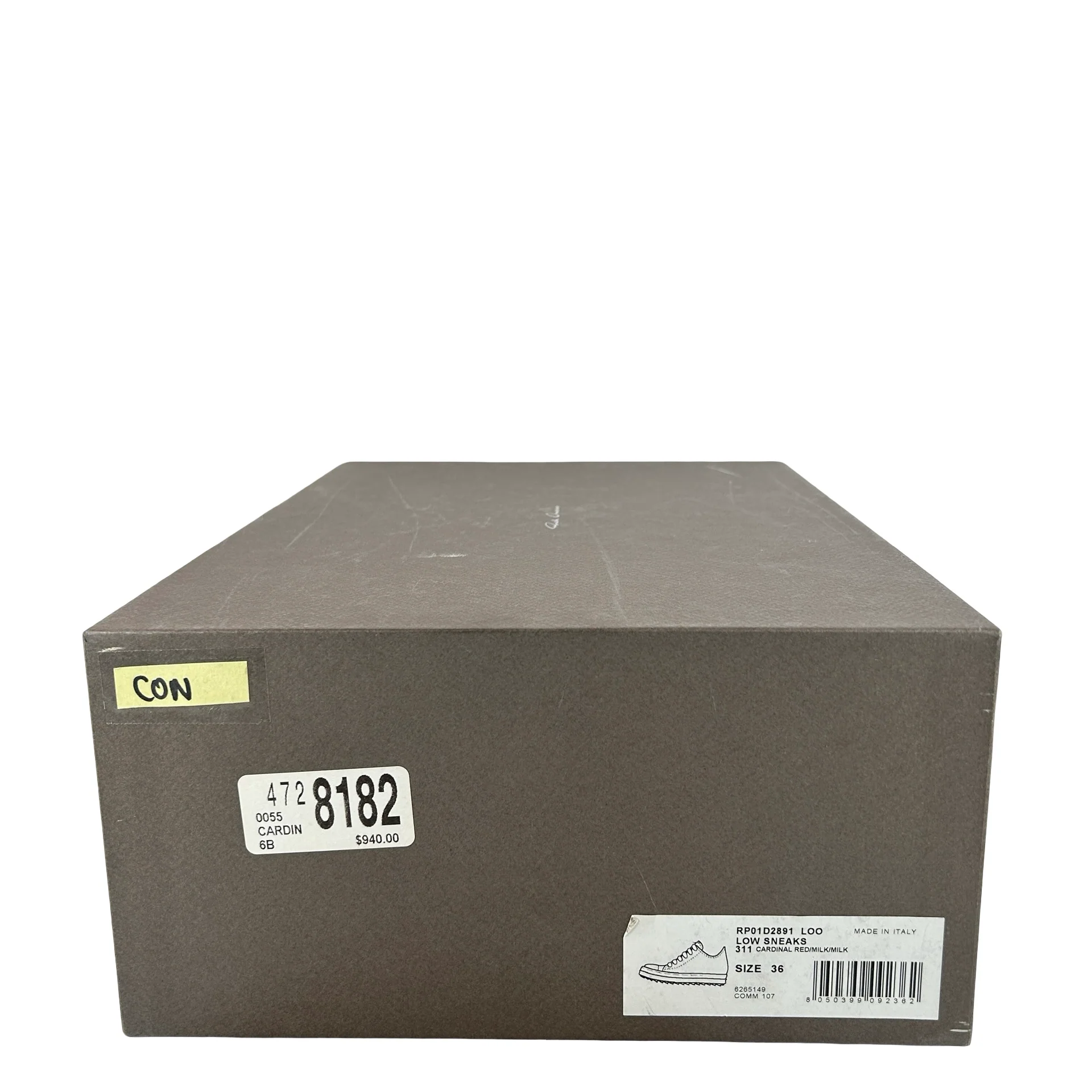 Rick Owens Pink Concordians Low Sneaks Sneakers [CONDITIONAL] - 36 EU (Right Foot Display) - Image 7