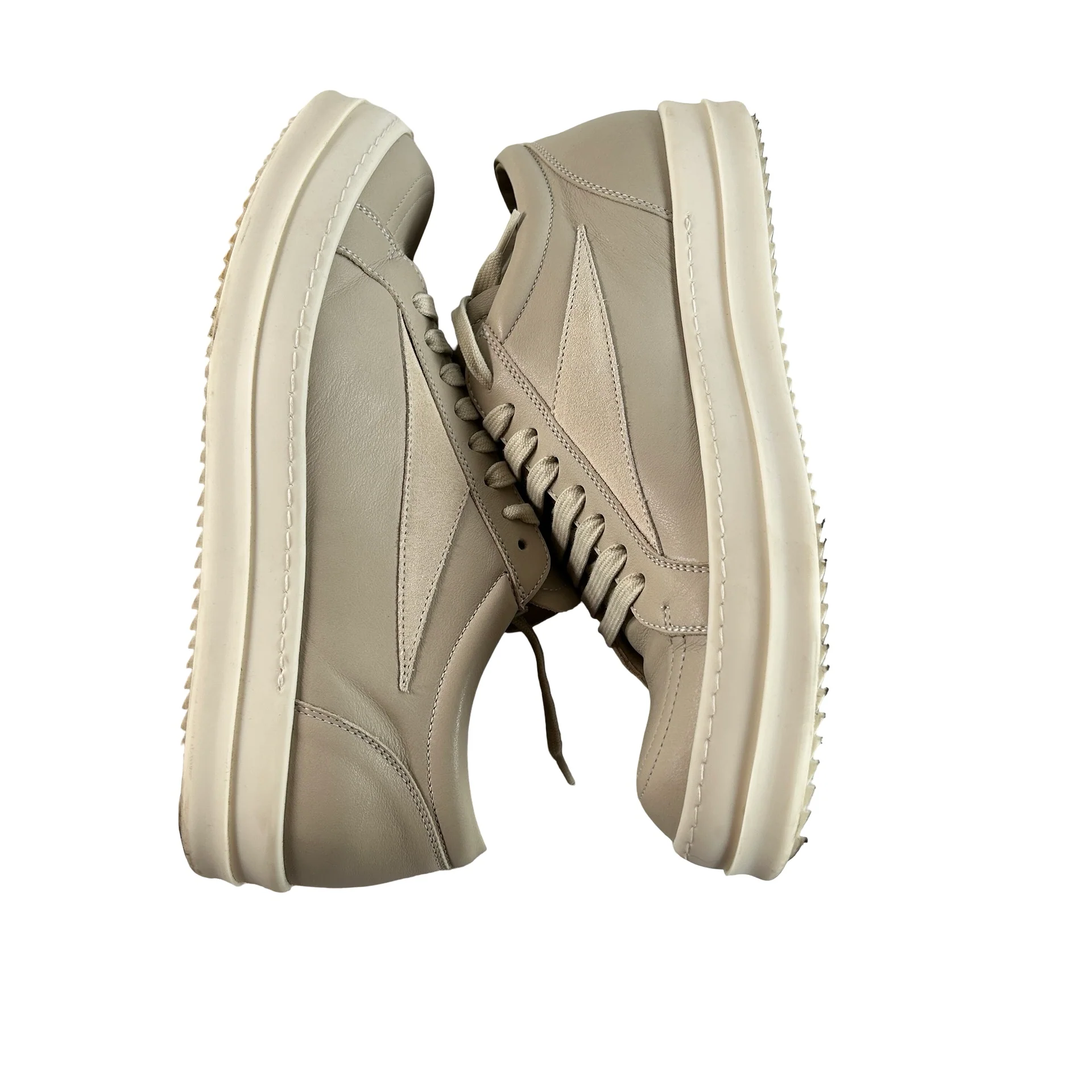 RU01F2897 LCOLVS 13811 Rick Owens Vintage Low Sand Milk [USED] - 42 EU / US 9 M (Used) - Image 4