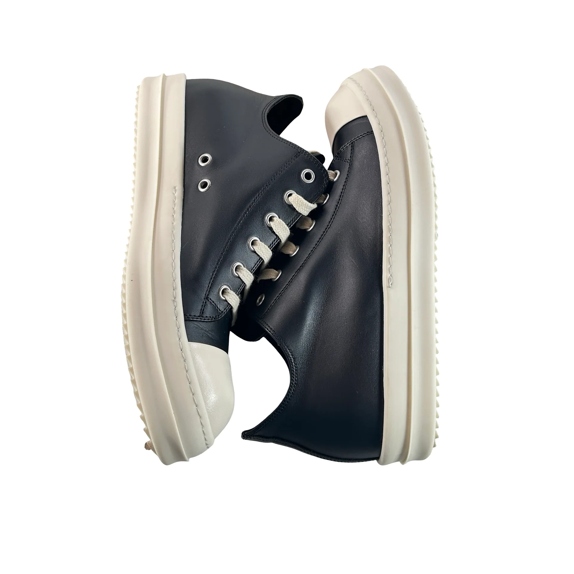 RU02B2891 LCG Rick Owens Strobe Low Black [USED] - 41 M (US 8) (Used) - Image 4