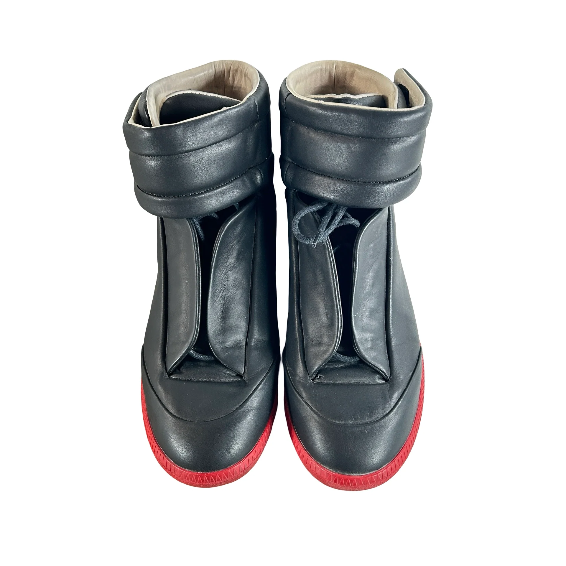 S57WS0095 SX8966 962 Maison Margiela 22 Future High Top Black Red [USED] - 42 EU / 10 US M (Used) - Image 2