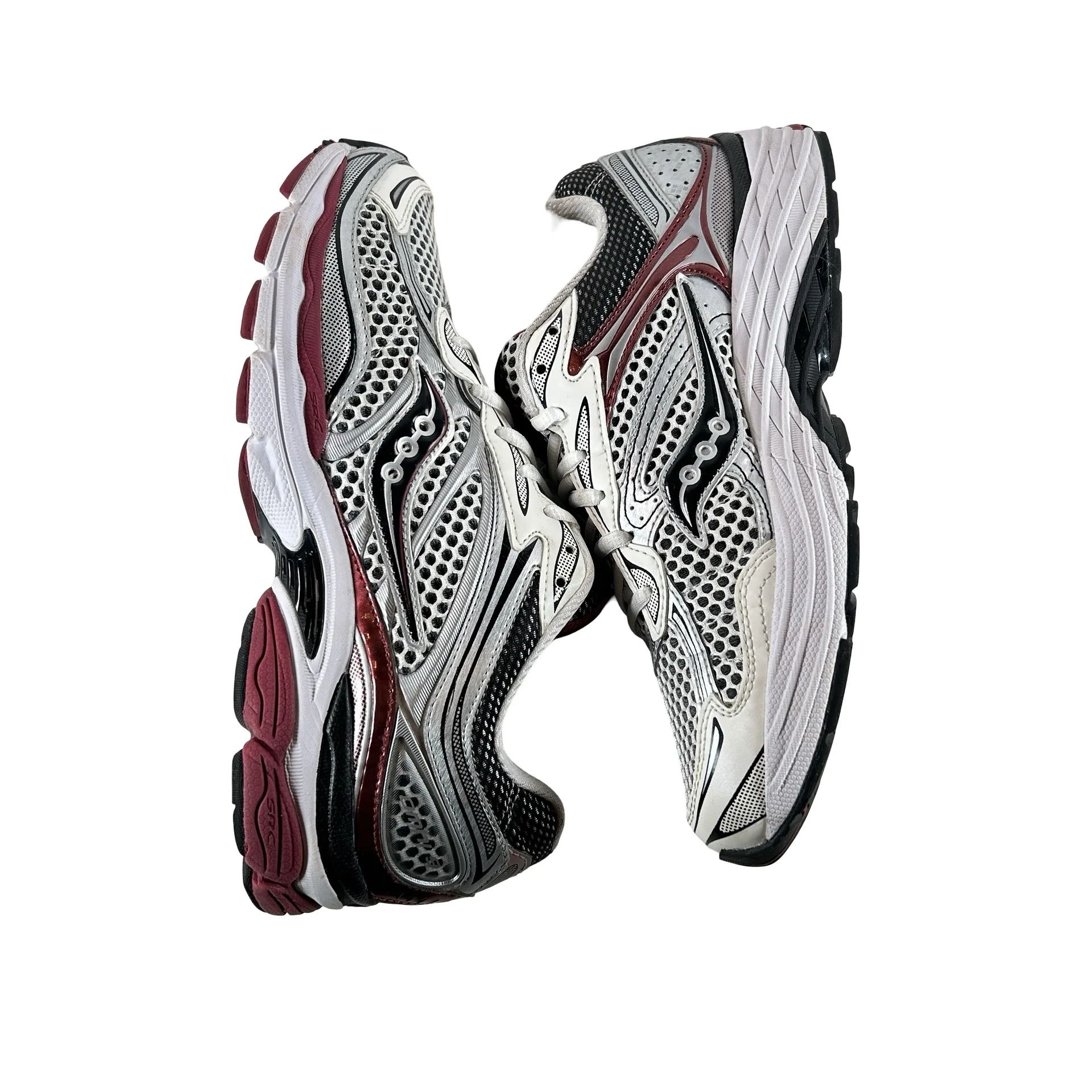 S70739-1 Saucony ProGrid Omni 9 OG White Silver Red [USED] - 9 M (Used) - Image 4