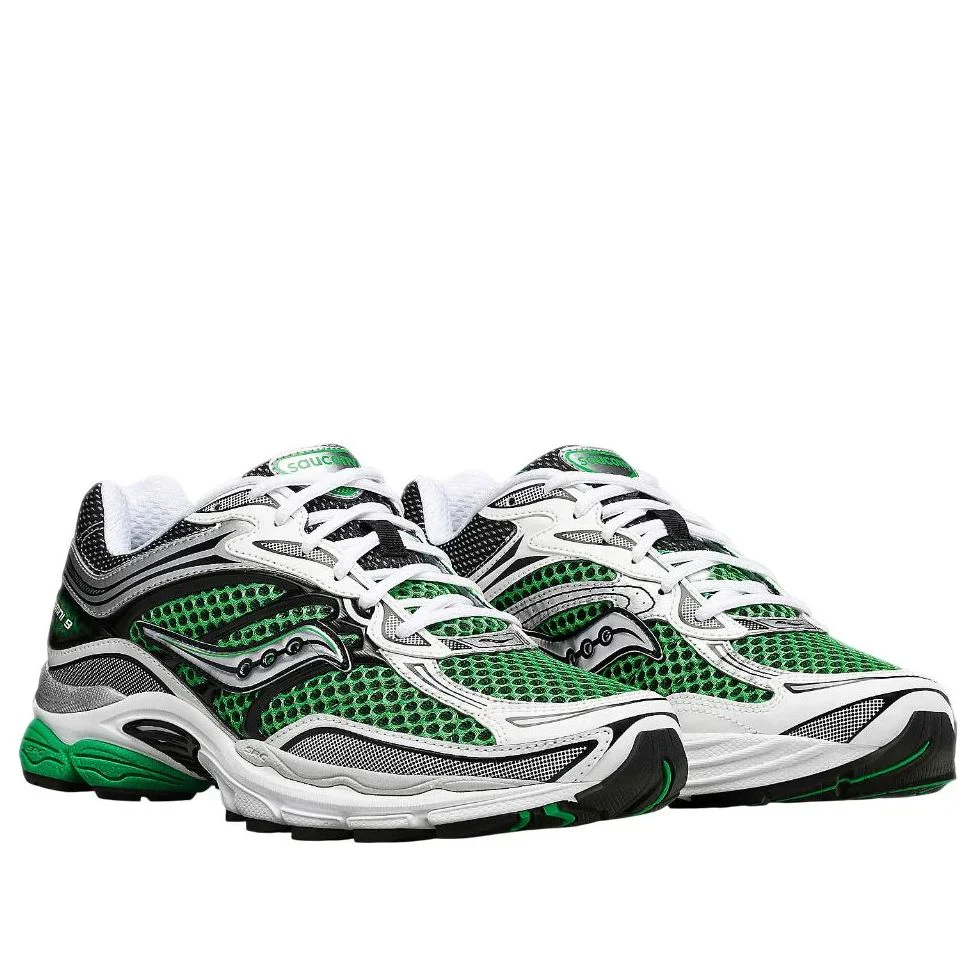 S70739 5 Saucony ProGrid Omni 9 OG Green Silver - Image 2