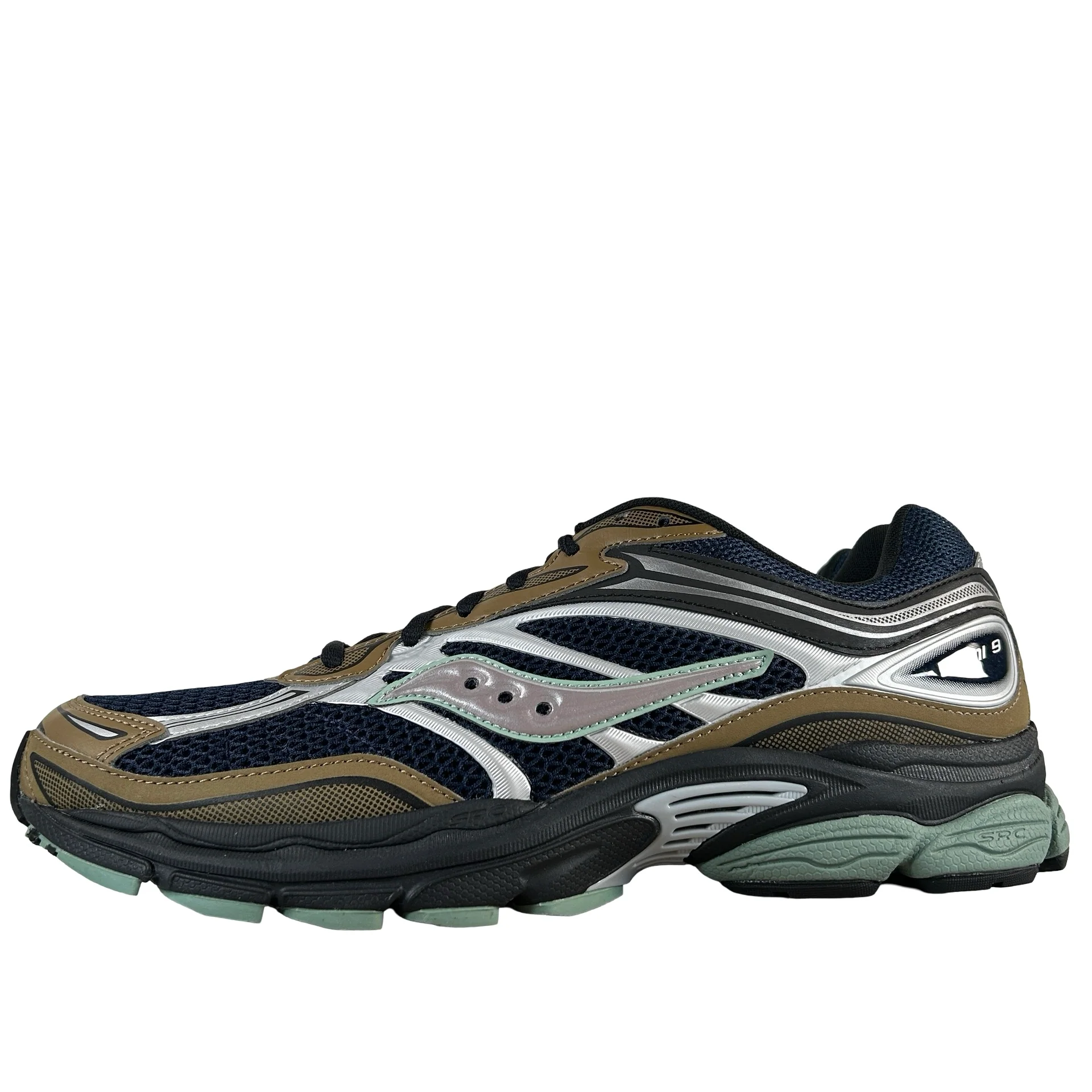 S70832 9 Saucony ProGrid Omni 9 Tomorrow, Meet Yesterday Pack Brown Navy [USED] - 11.5 M (VNDS)