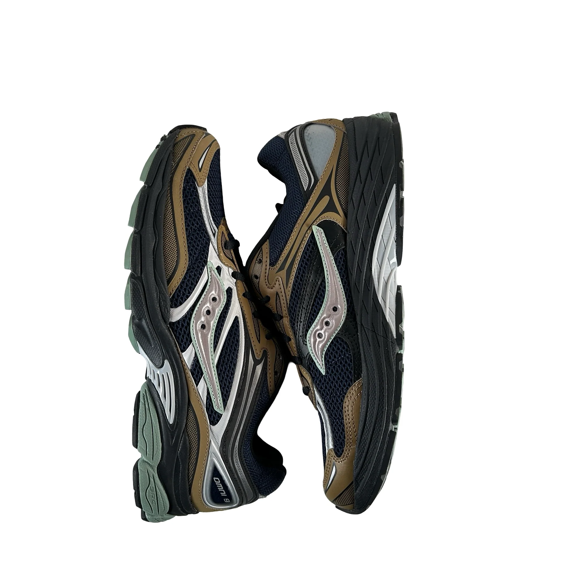 S70832 9 Saucony ProGrid Omni 9 Tomorrow, Meet Yesterday Pack Brown Navy [USED] - 11.5 M (VNDS) - Image 4