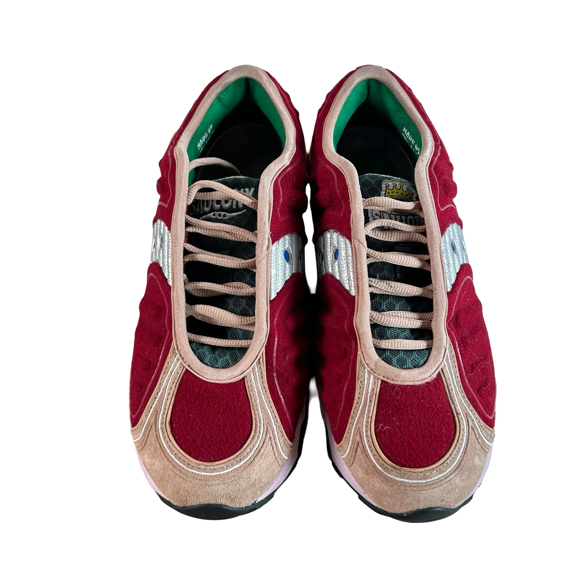 S70922 1 Saucony Matrix Jae Tips No Shoes In The House Burgundy [USED] - 10.5 M (Used) (No Box) - Image 2