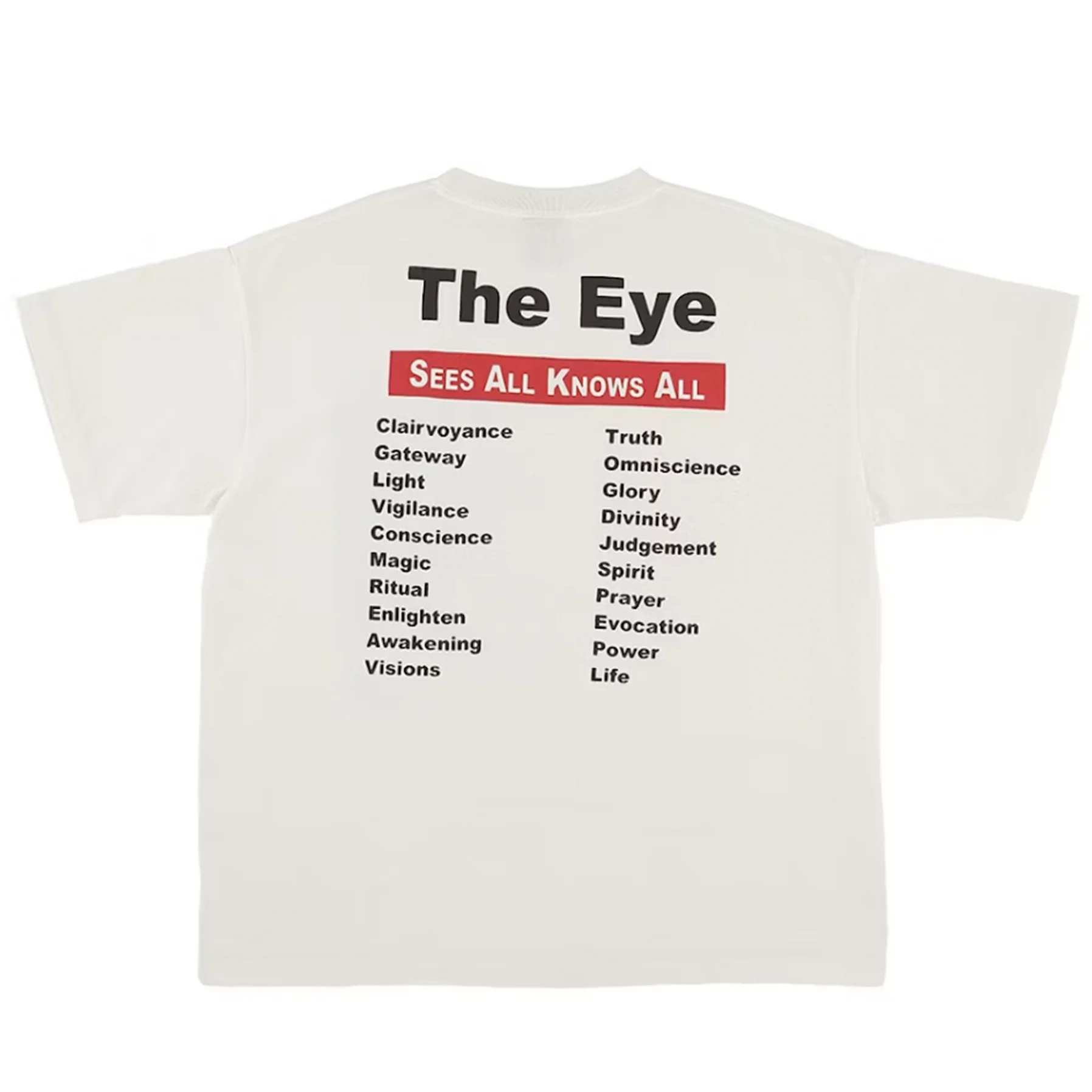 Saint Michael Eye T-shirt White [USED] - M (Used) - Image 2