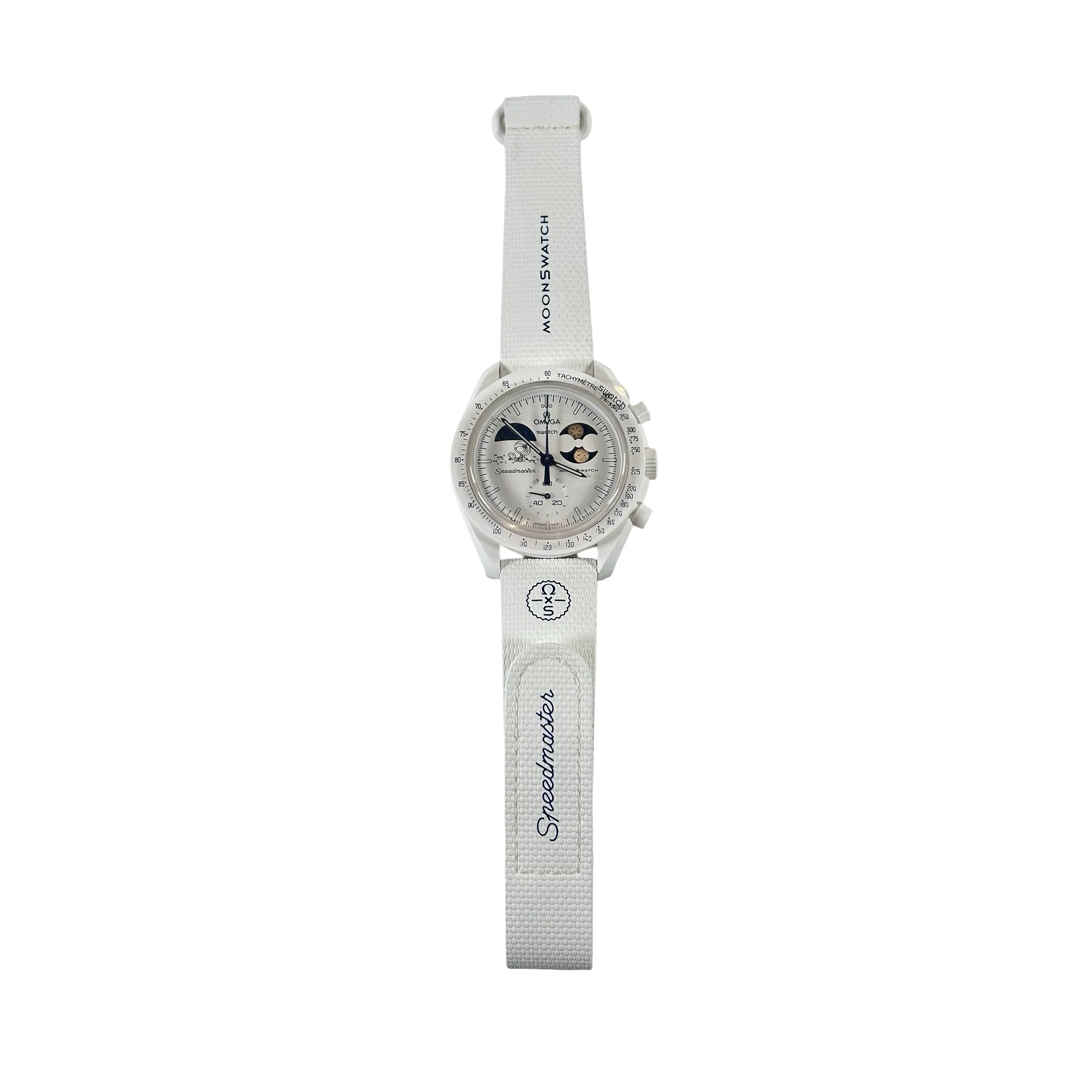 SO33W701L Swatch x Omega Bioceramic Moonswatch Mission To Earthphase Moonshine Snoopy Gold (Cold Moon) - Image 2