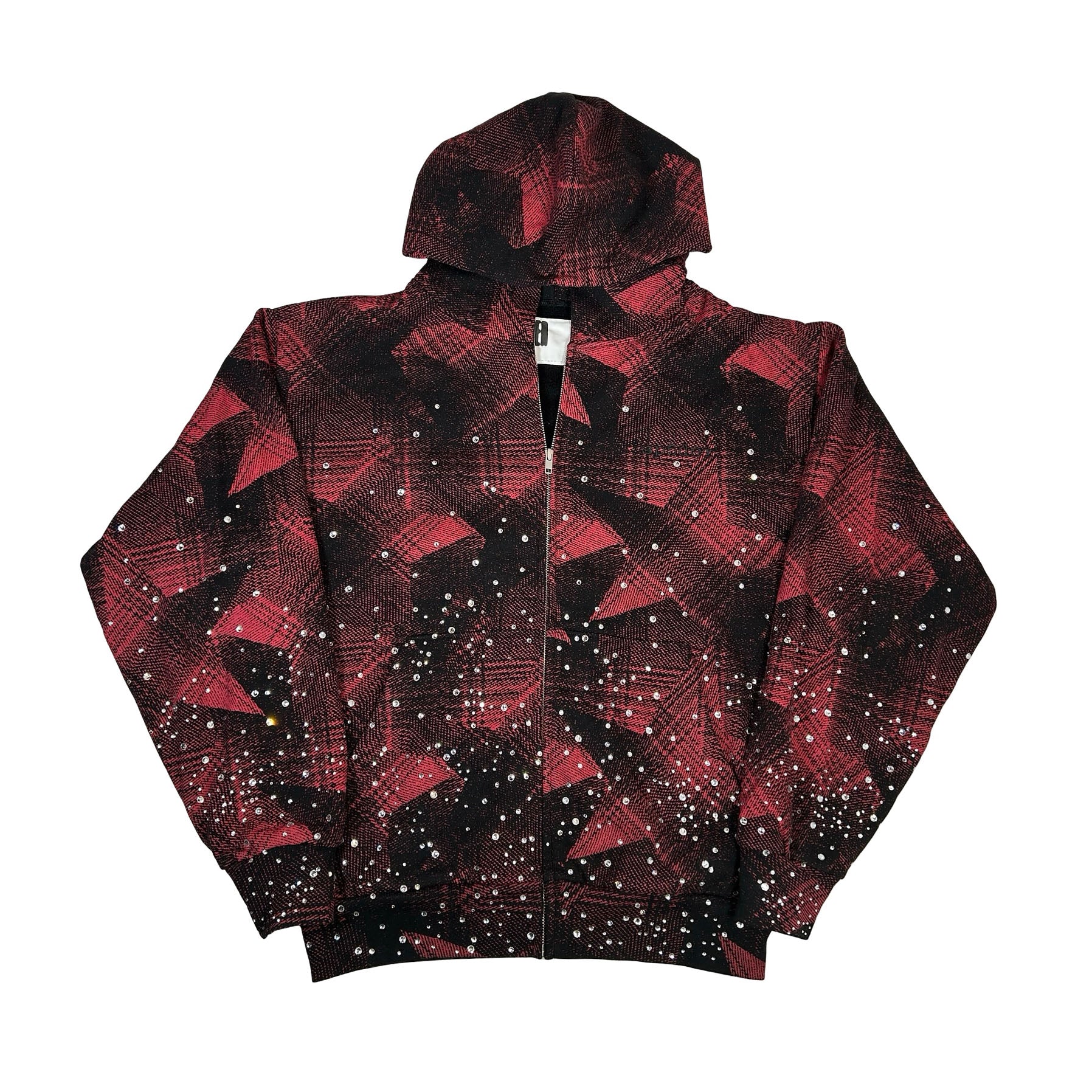 Sp5der Star Plaid Full Zip Hoodie [USED] - M (Used)