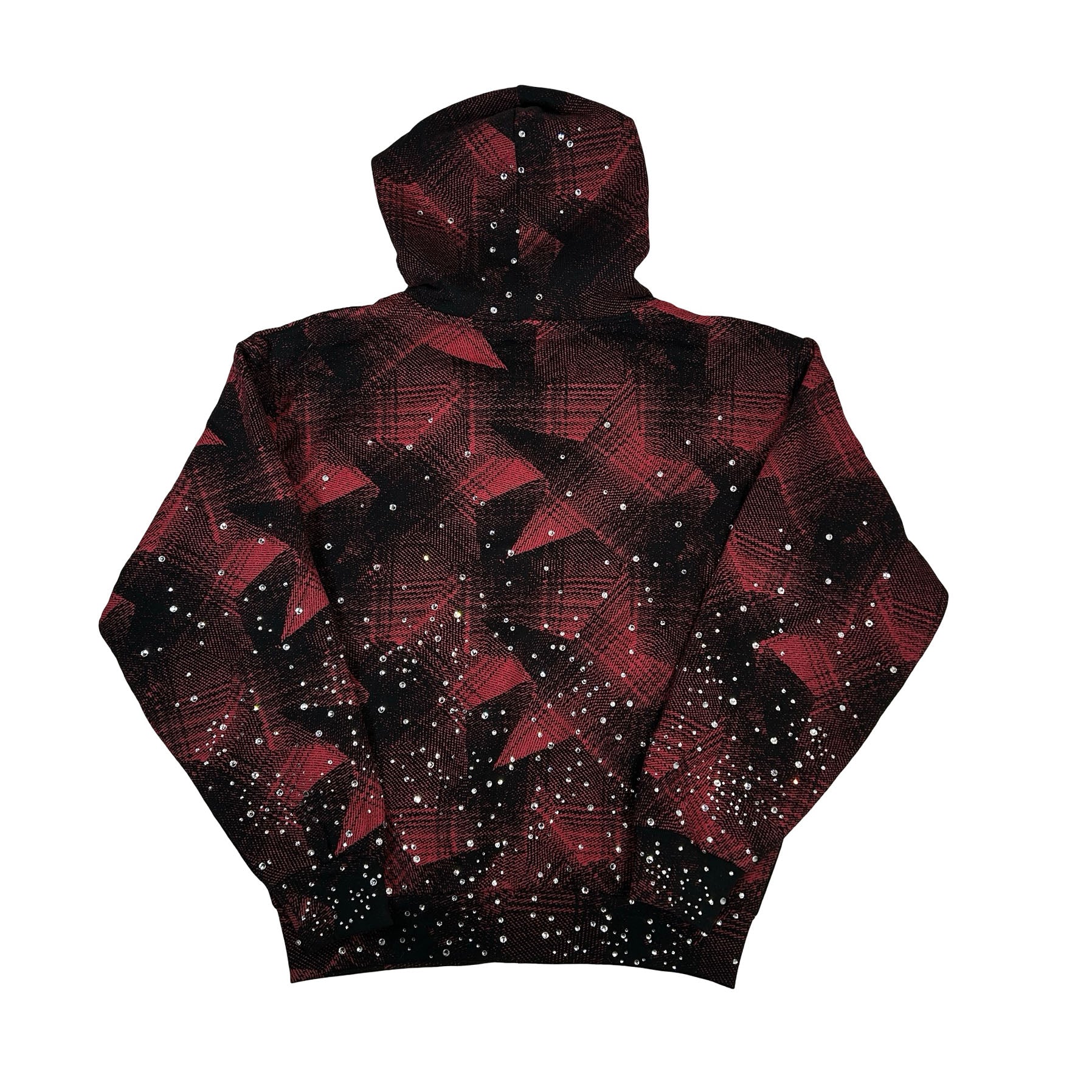 Sp5der Star Plaid Full Zip Hoodie [USED] - M (Used) - Image 2