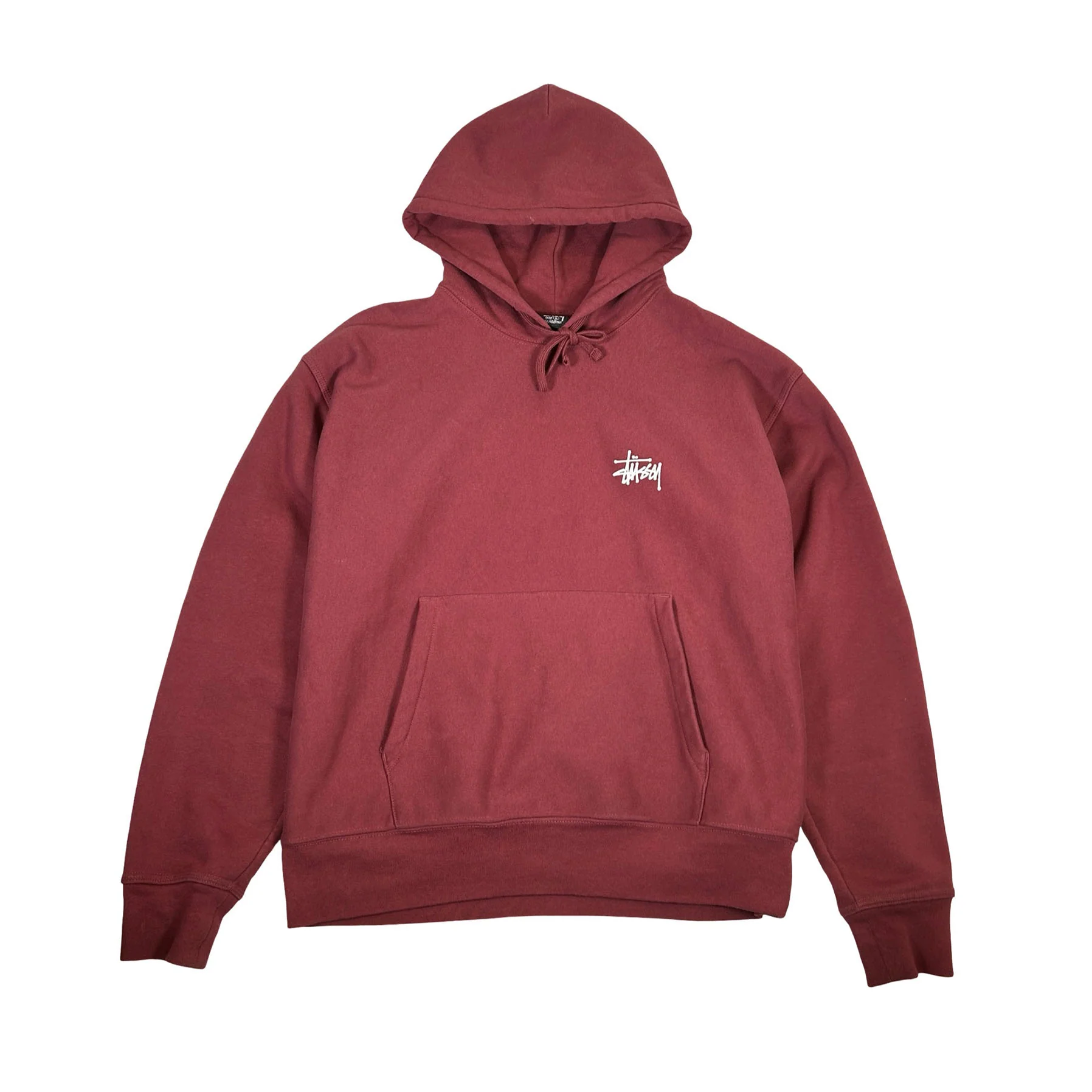 Stussy Basic Curry Maroon Hoodie [USED] - L (Used)