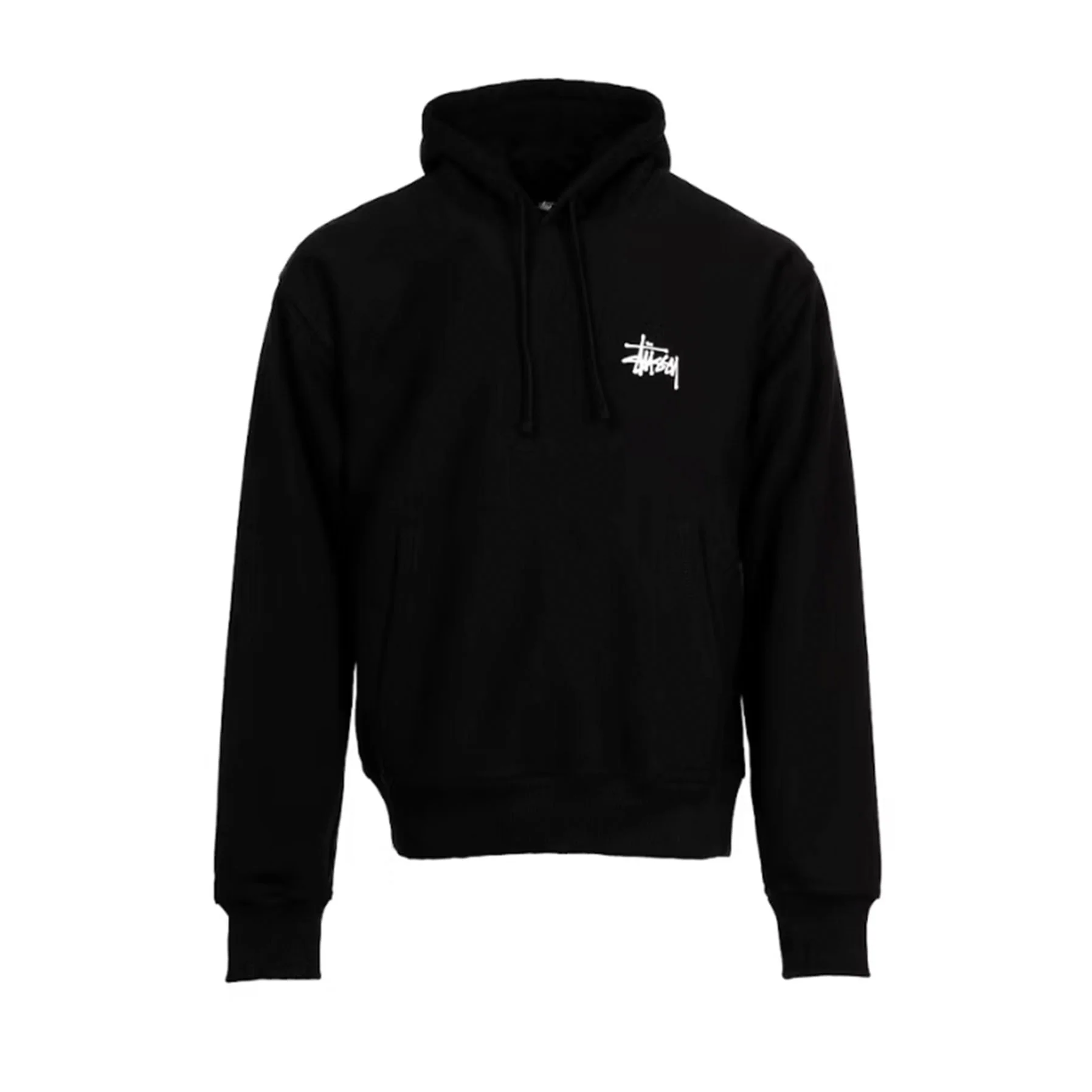 Stussy Basic Hoodie 'Black' [USED] - M (Used) - Image 2