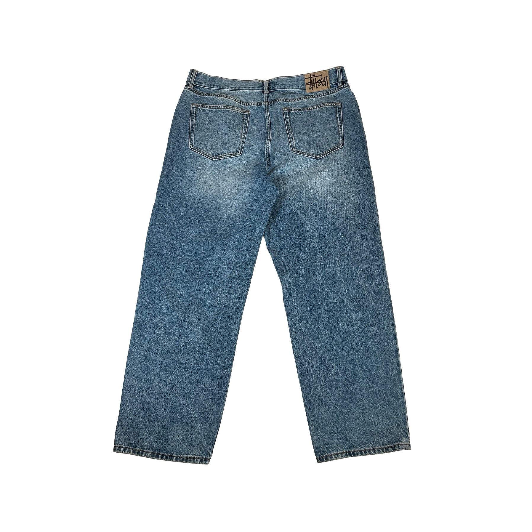Stussy Big Ol Denim High Waisted Jean Medium Blue [USED] - 36 (Used) - Image 2