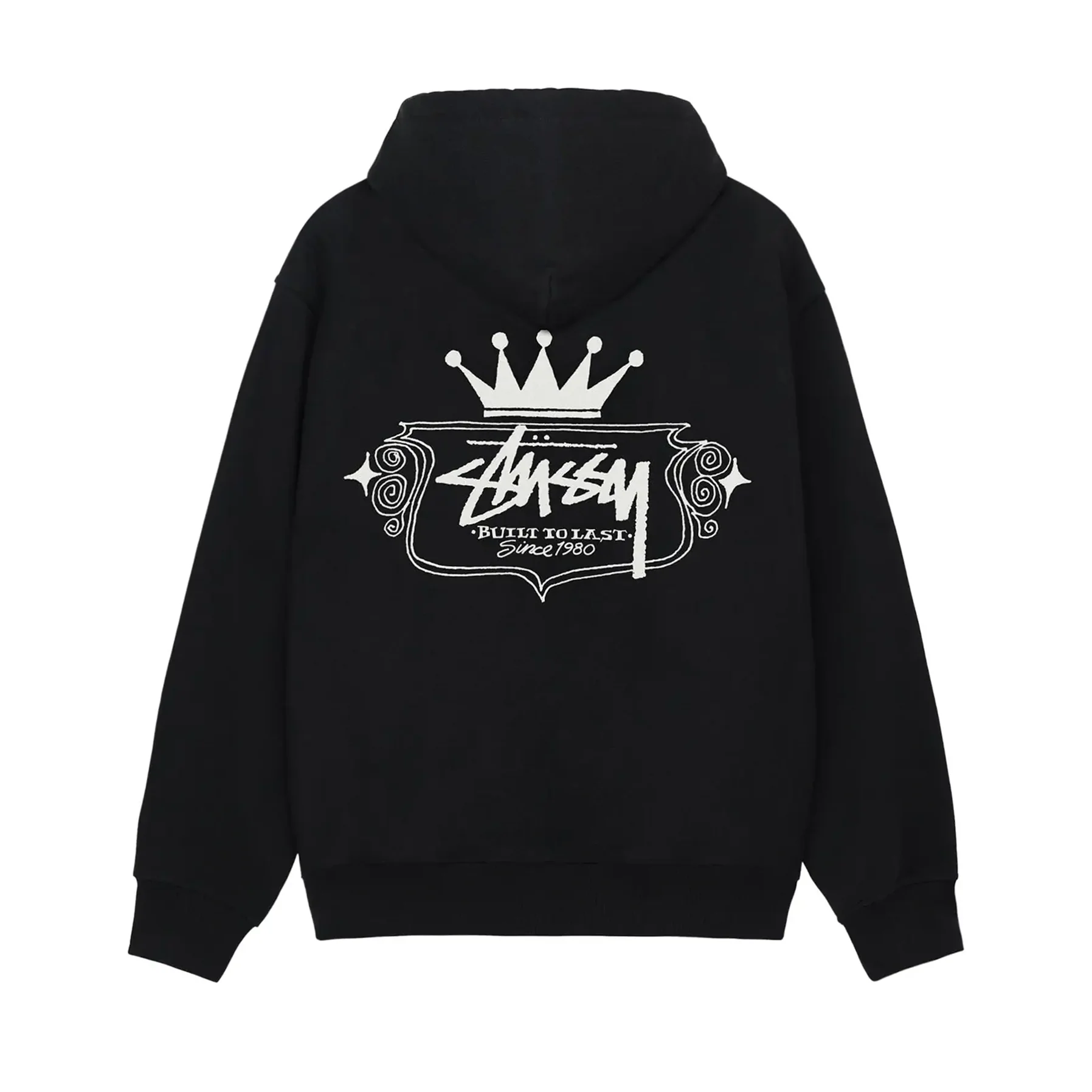 Stussy Built To Last Zip Hoodie Black [USED] - L (Used)