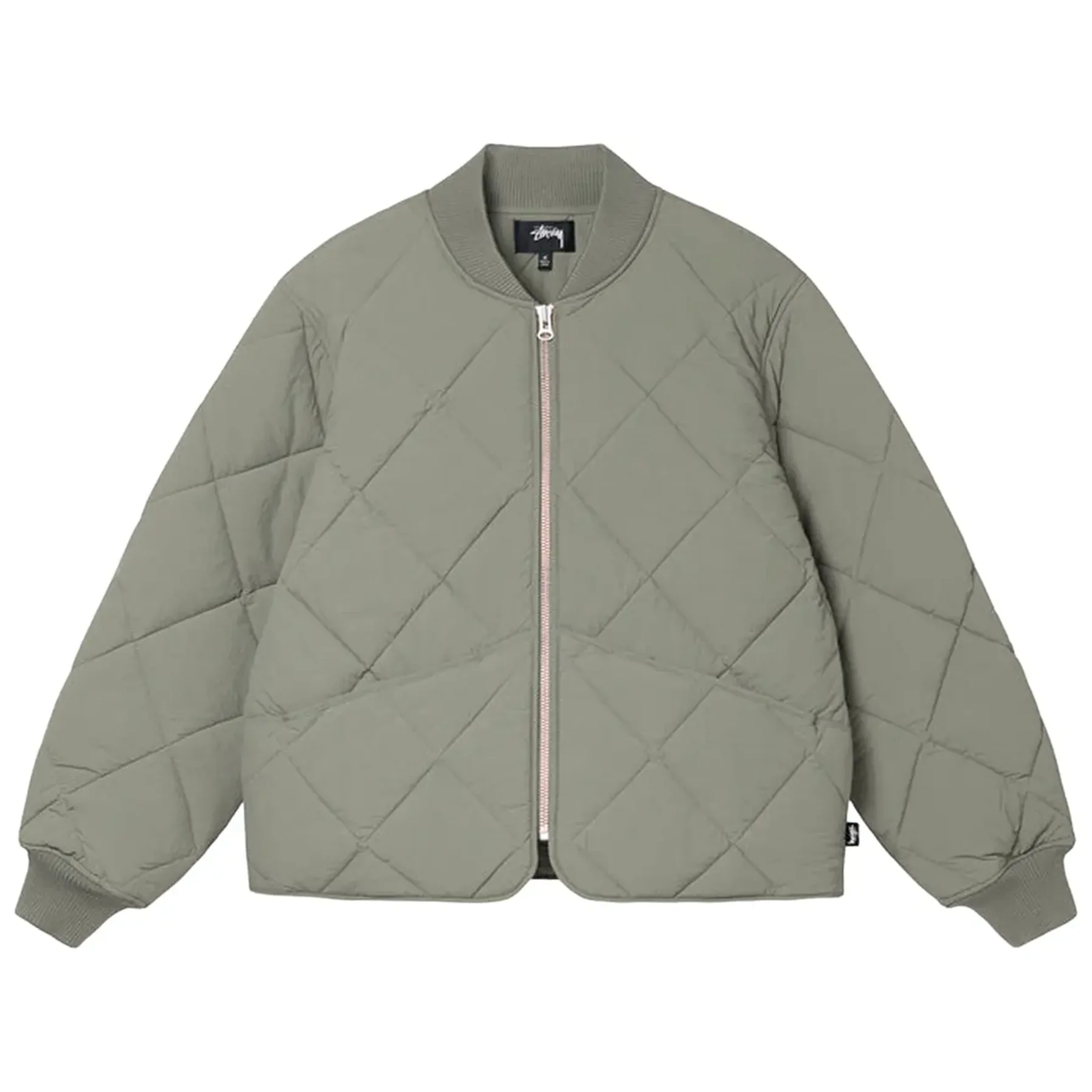 Stussy Dice Quilted Liner Jacket 'Olive' [USED] - S (Used) - Image 2