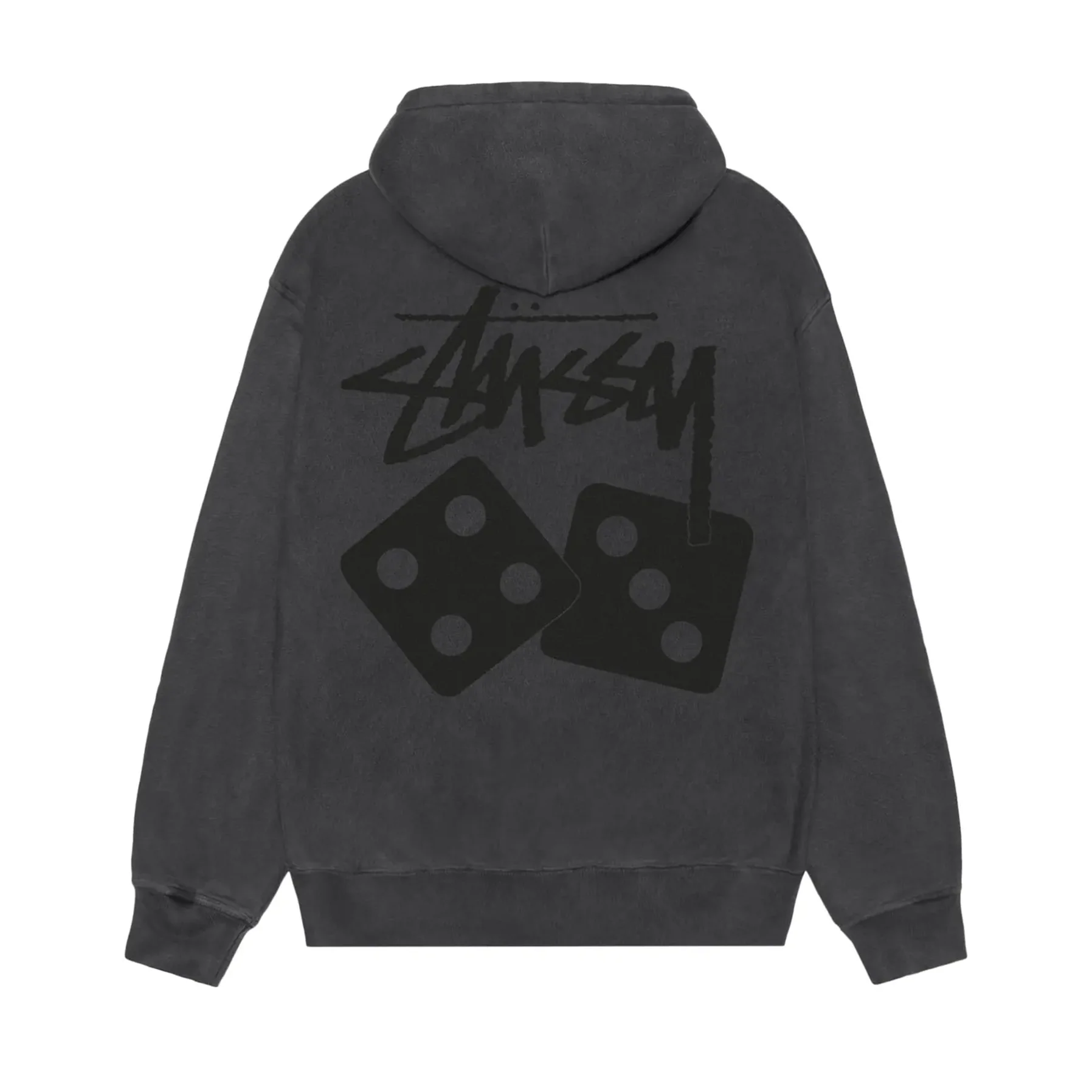 Stussy Dice Zip Hoodie Pigment Dyed Black - Image 2