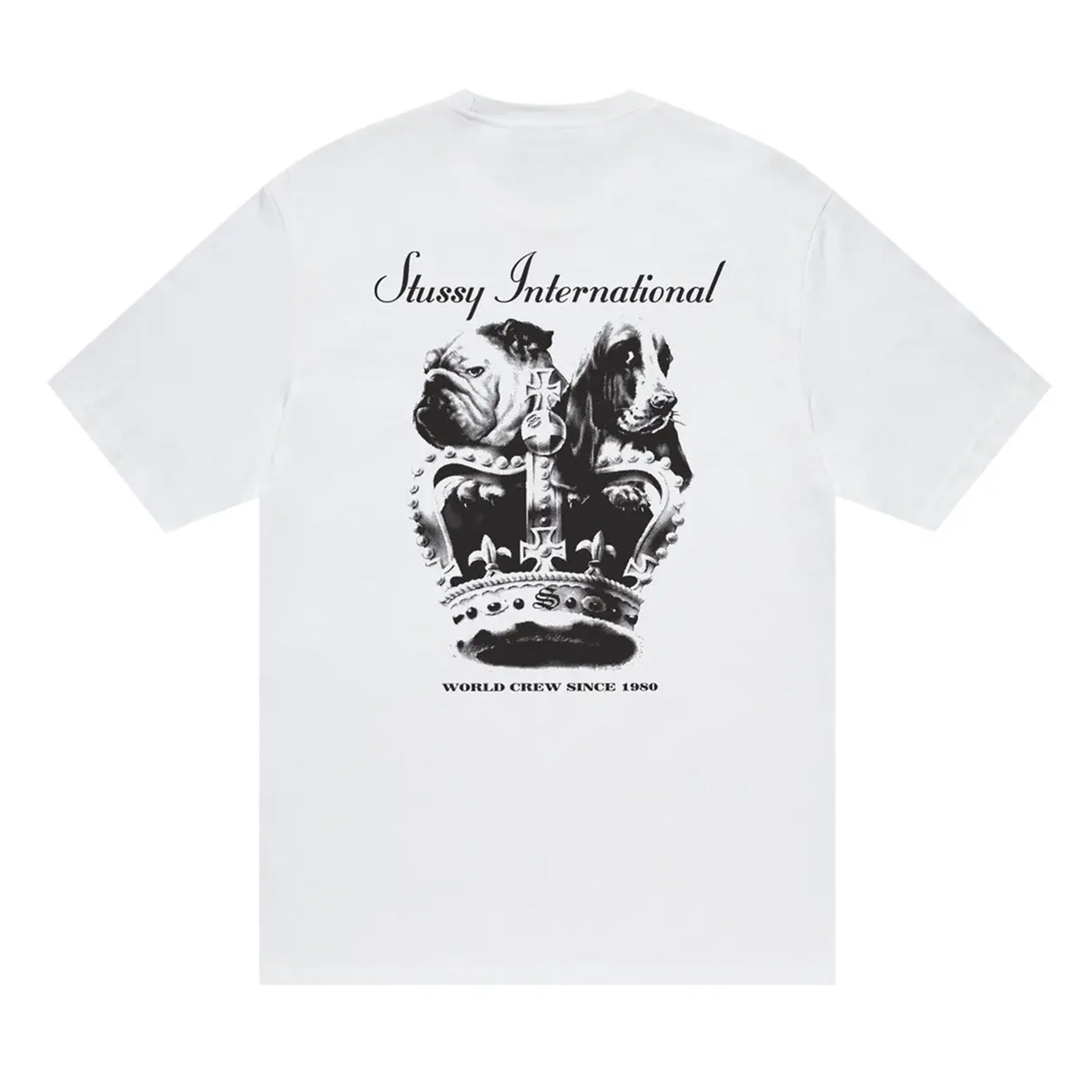 Stussy Dog Crown Tee White