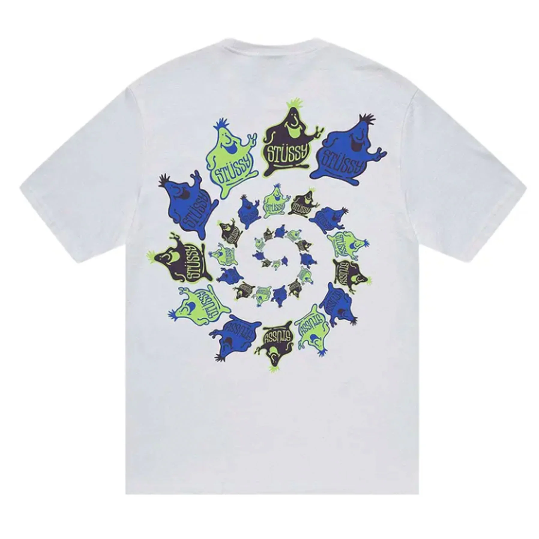 Stussy Mr. Blob Spiral Tee White - Image 2
