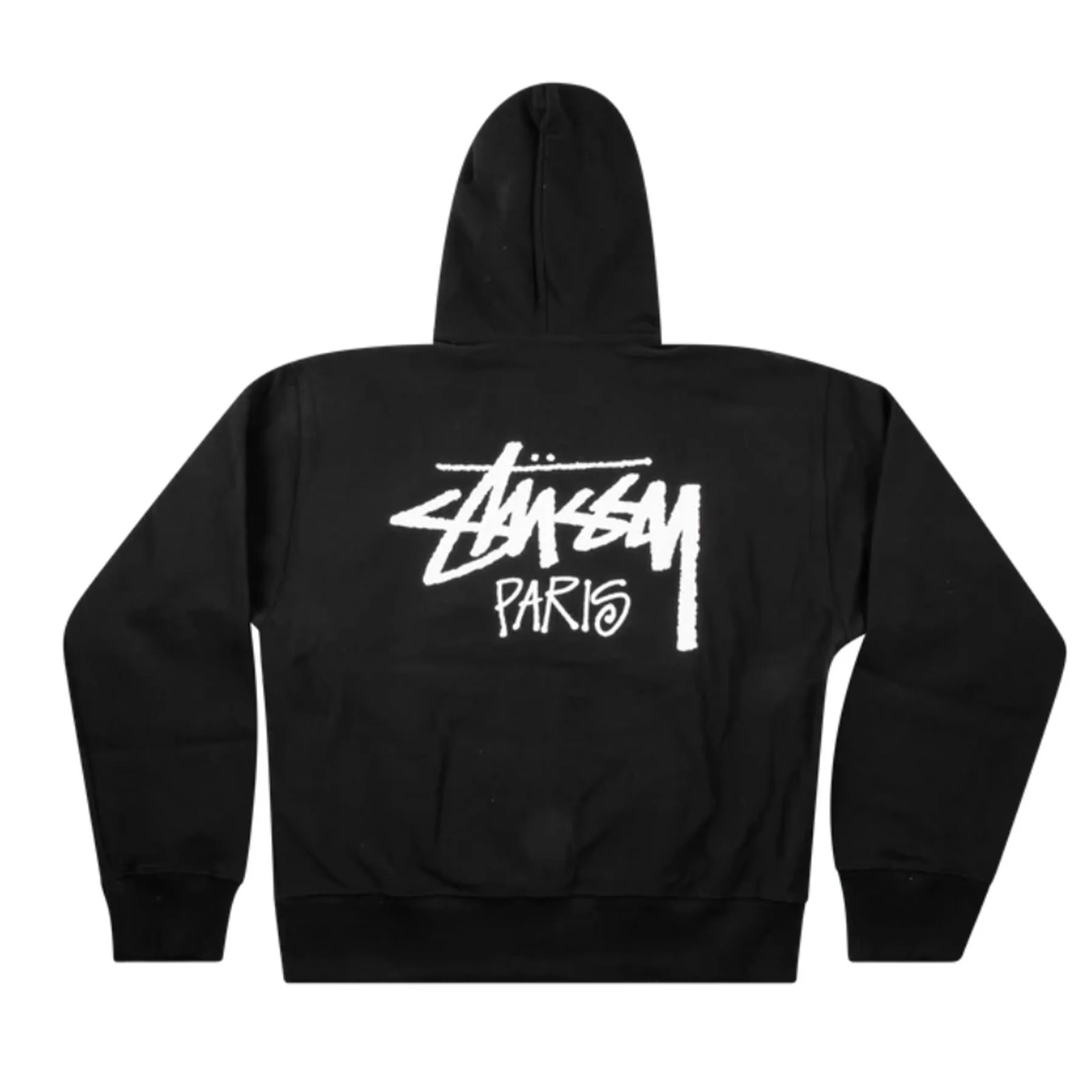 Stussy Paris Zip Up Black [USED] - S (Used) - Image 2