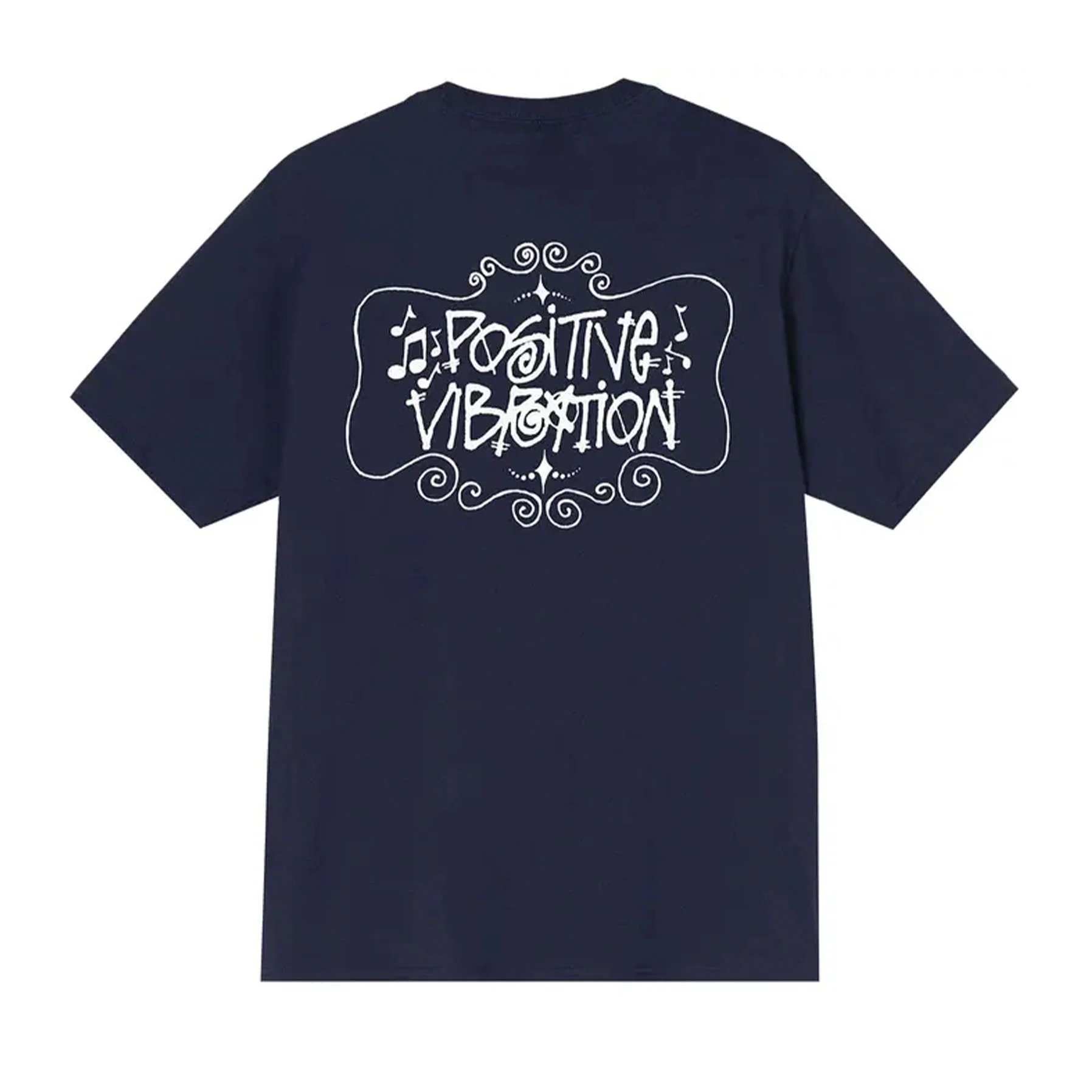 Stussy Positive Vibrations Tee Navy - Image 2