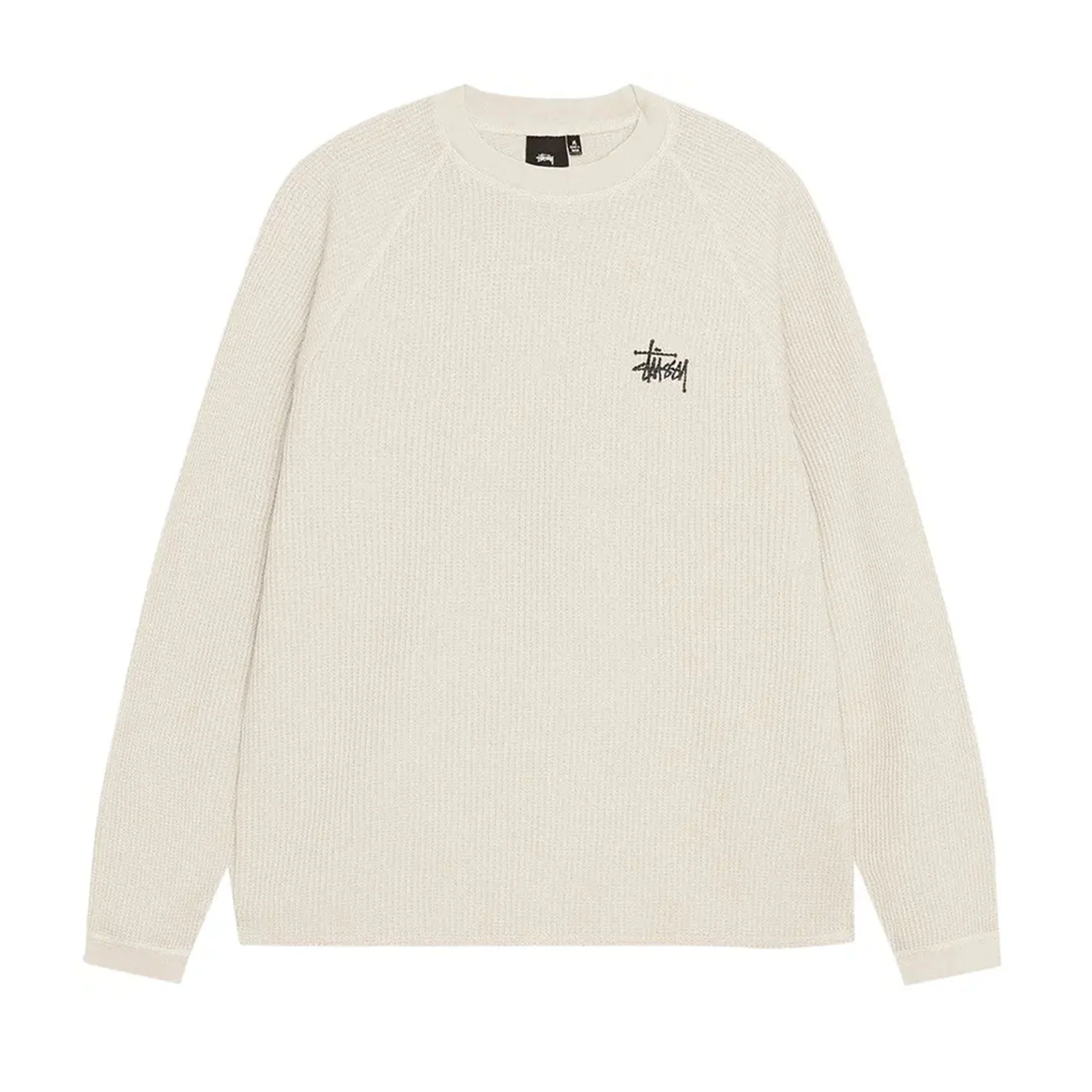 Stussy Raglan Thermal L/S Crew Bone