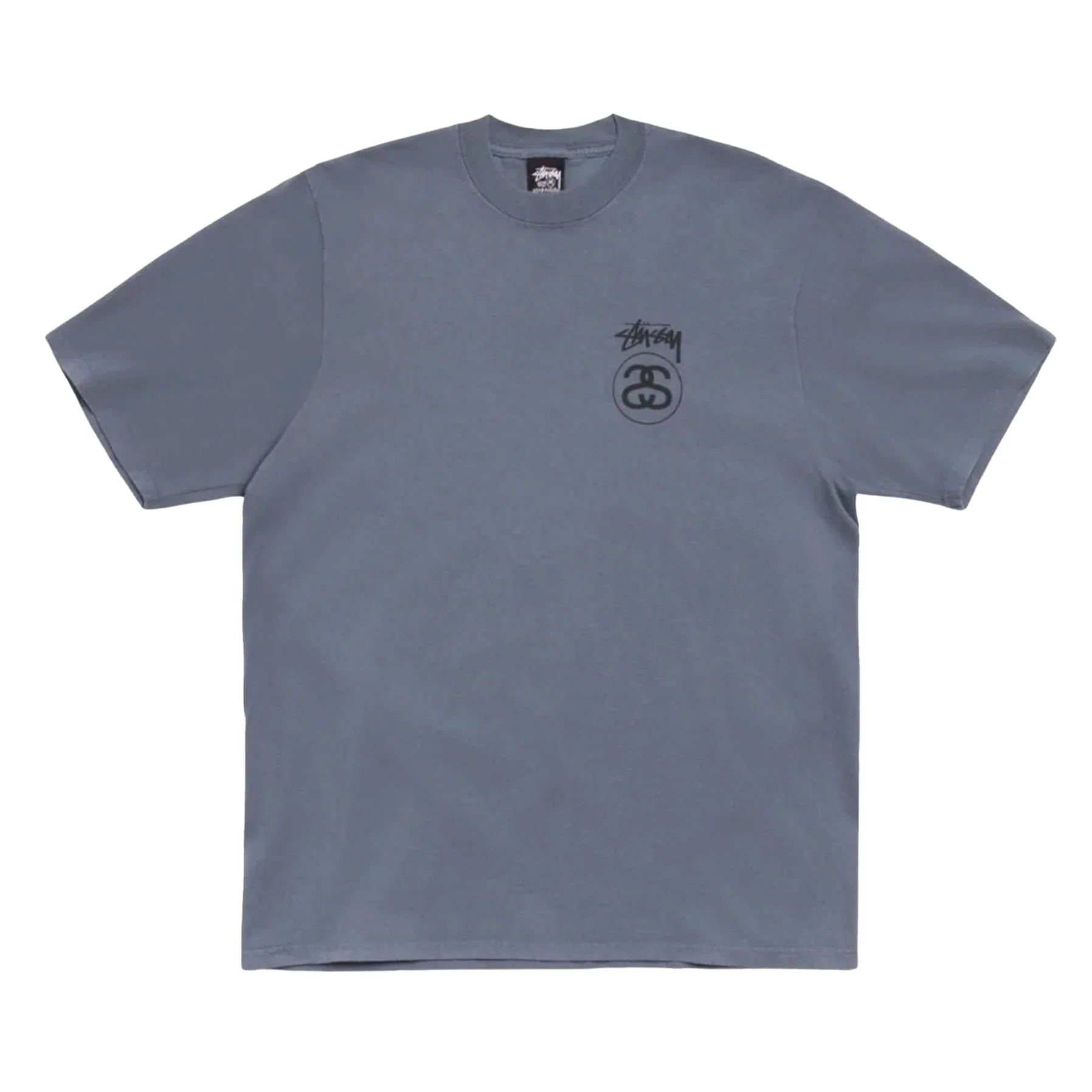 Stussy Stock Link T-Shirt Navy - Image 2