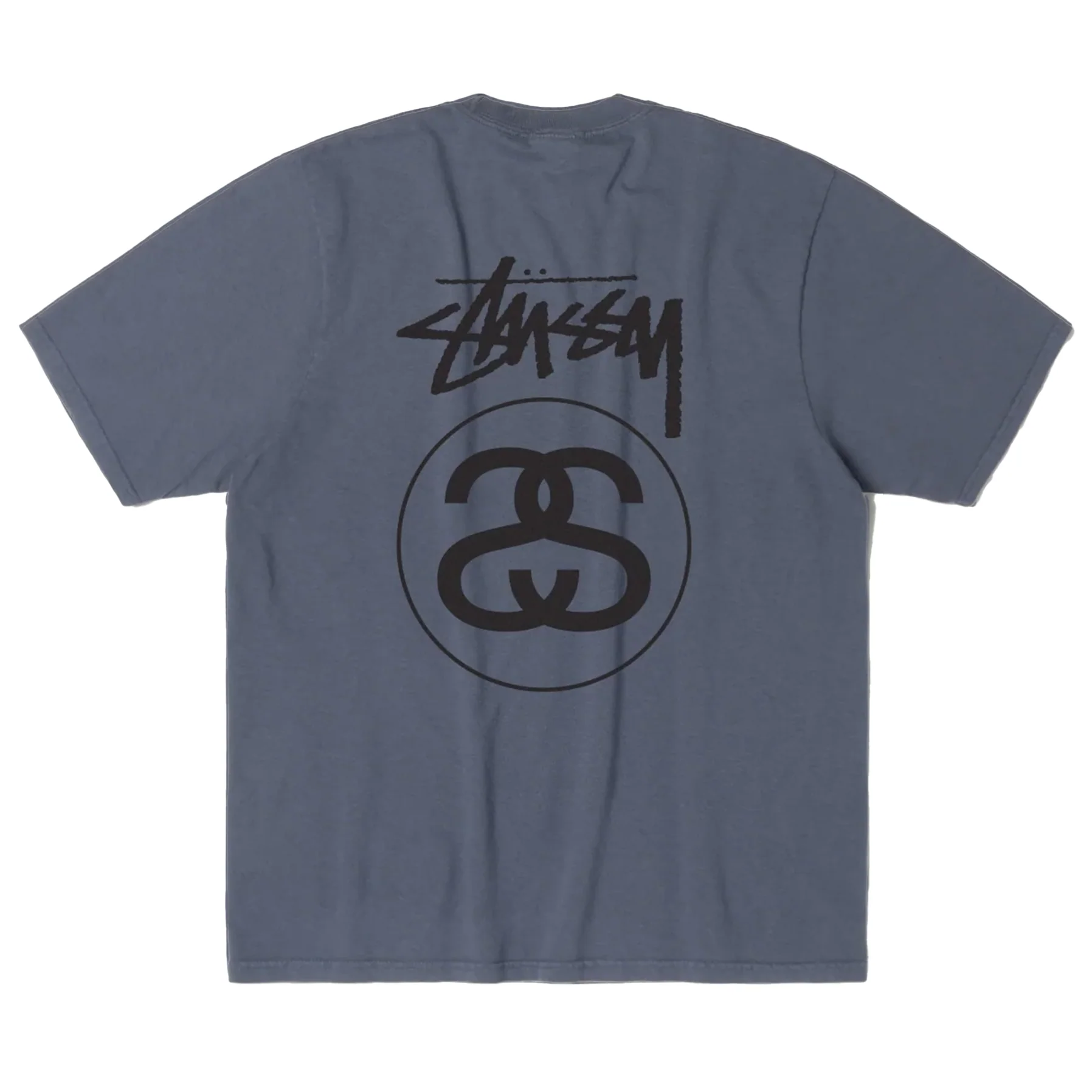 Stussy Stock Link Tee Navy - Image 2