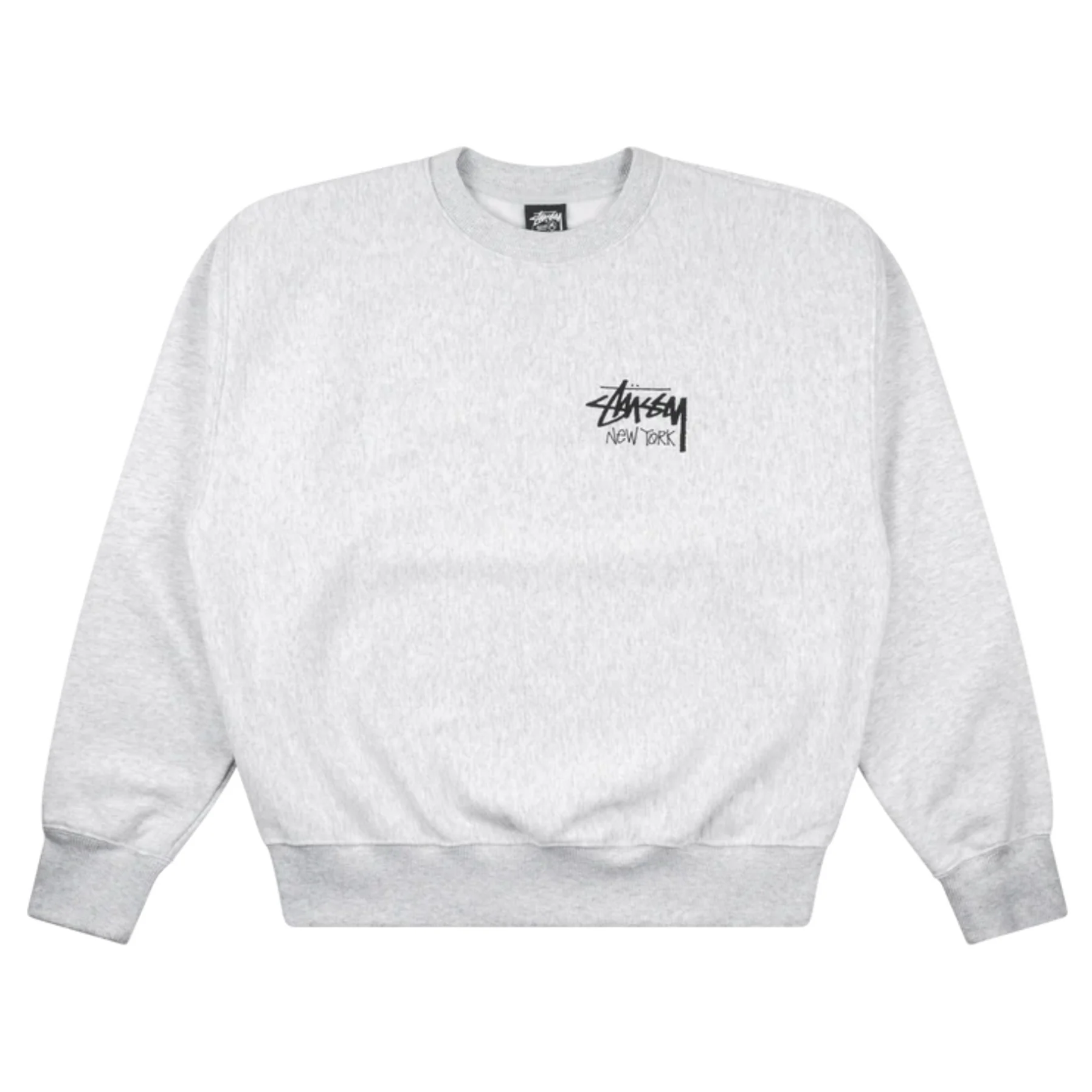 Stussy Stock New York Crewneck Grey - Image 2