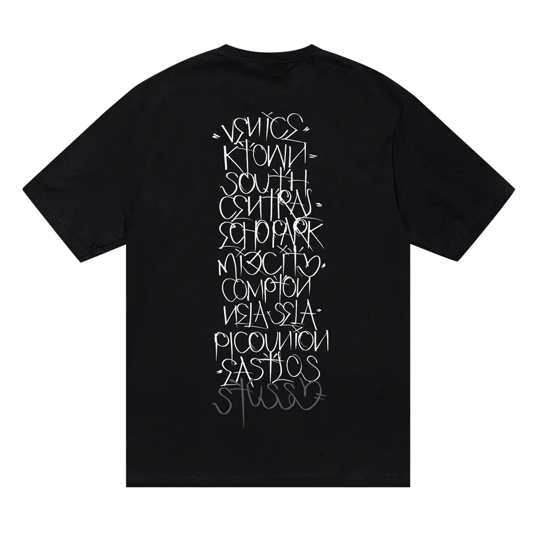 Stussy x Born X Raised Handstyles Tee 'Black' - Image 2
