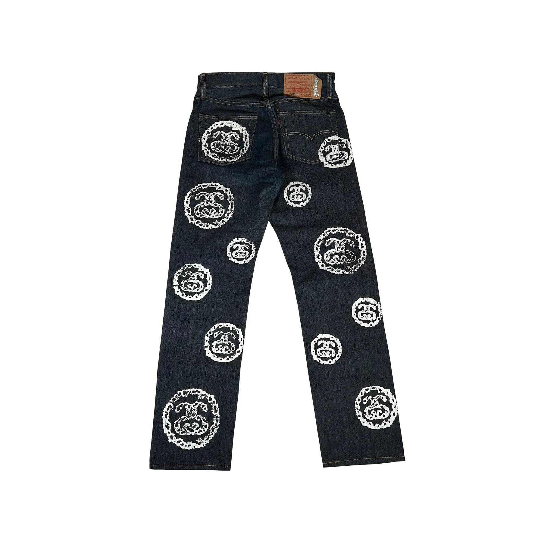 Stussy x Denim Tears 501 Jean Raw Denim [USED] 30x32 (Used) - Image 2