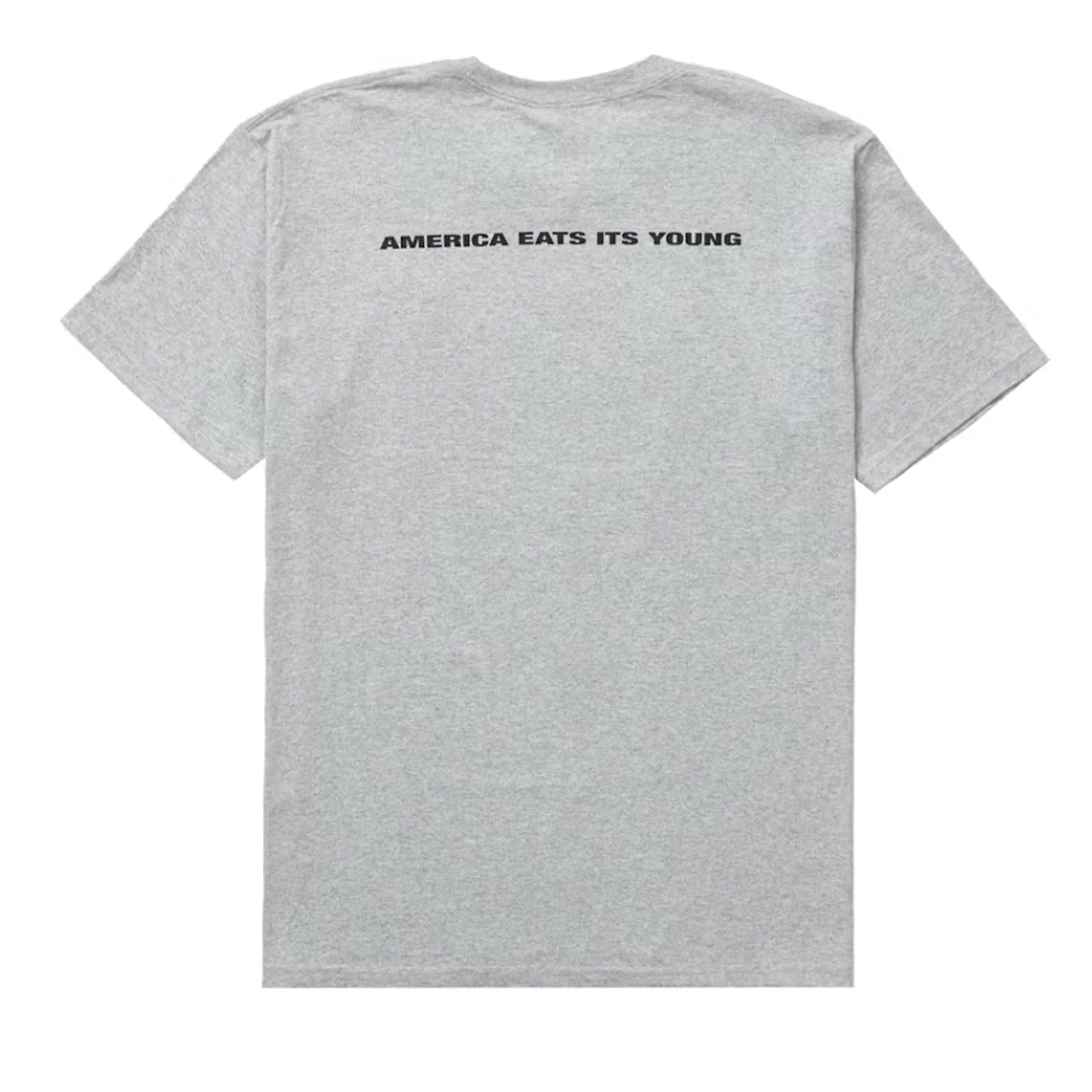 Supreme America Eats Its Young Tee Heather Grey - Image 2