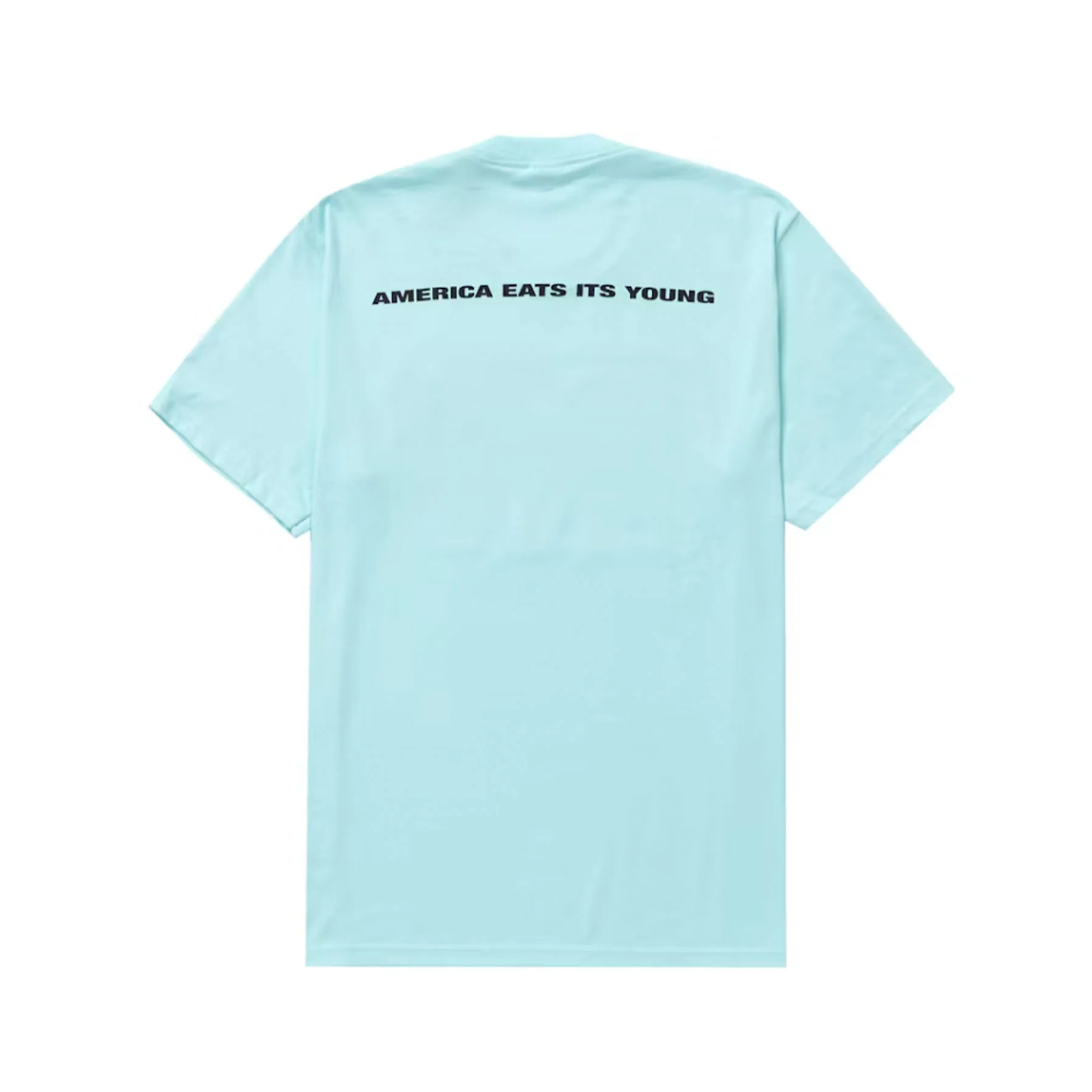 Supreme America Eats Its Young Tee Turquoise - Image 2