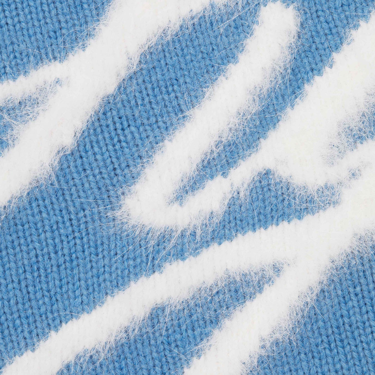 Supreme Angora Script Sweater Light Blue - Image 3