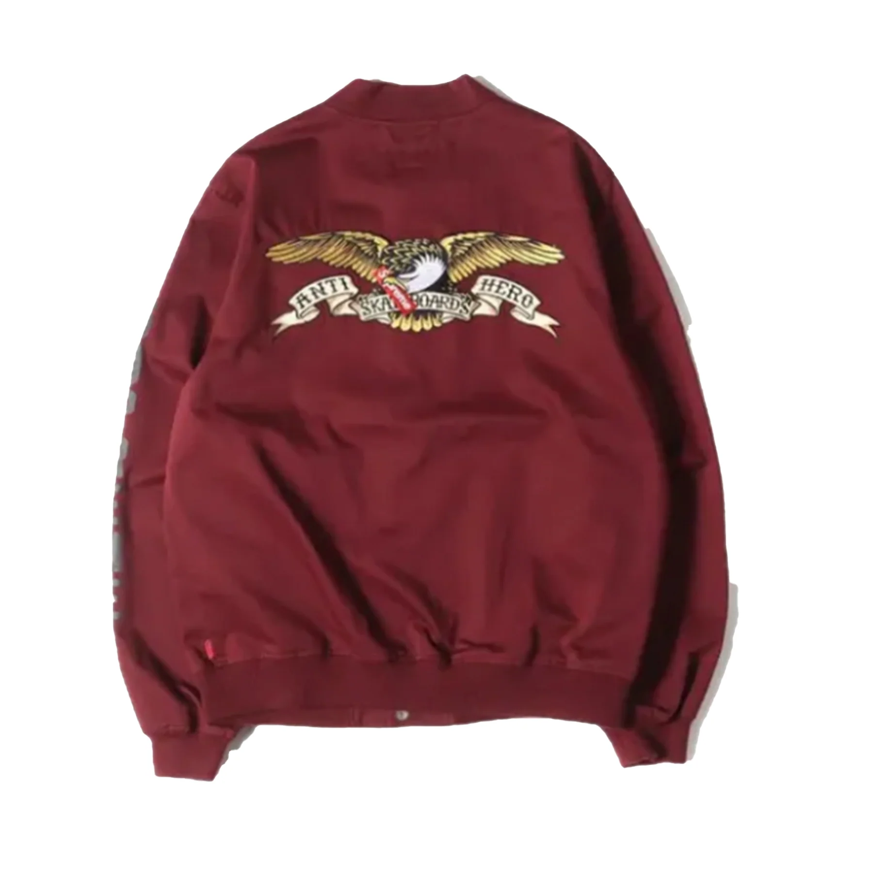 Supreme Antihero Bomber Jacket Burgundy [USED] - S (Used) - Image 2