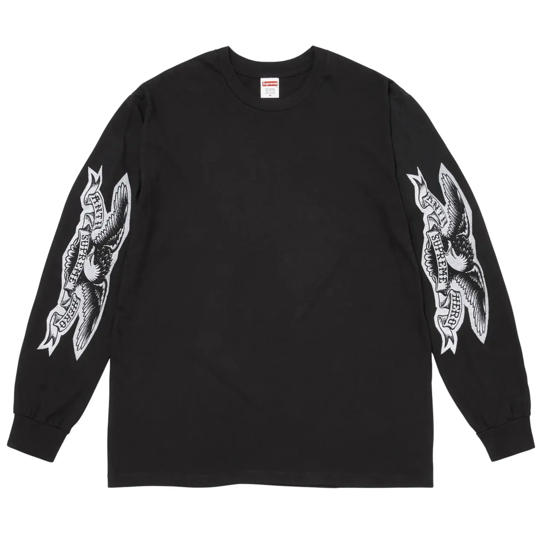 Supreme ANTIHERO Eagle L/S Tee Black - Image 2