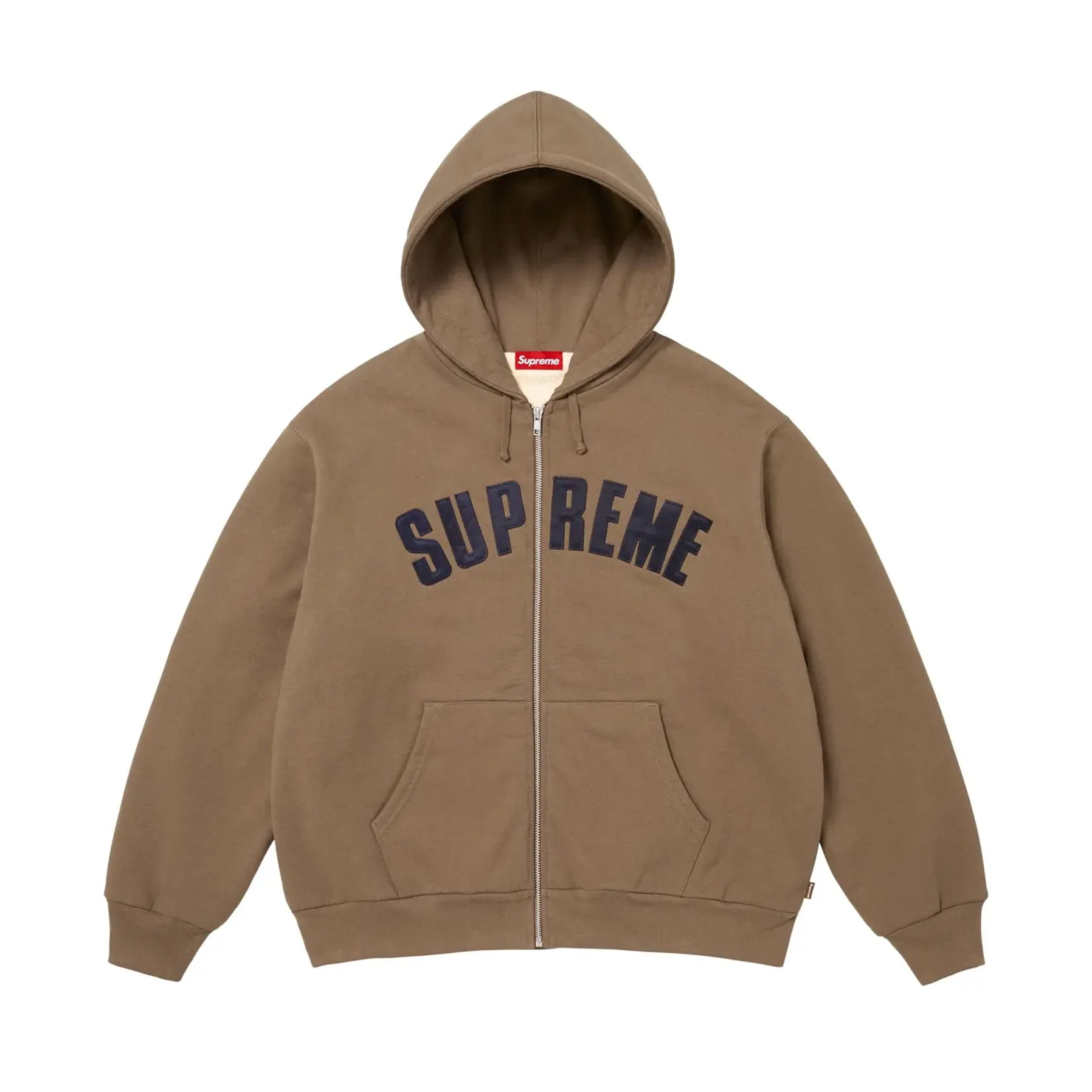 Supreme Arc Thermal Lined Zip Up Hooded Sweatshirt Brown [USED] - M (Used)