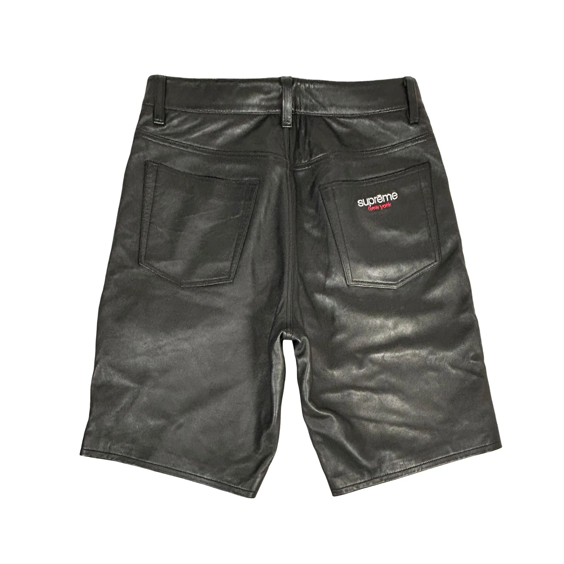 Supreme Baggy Leather Short (SS25) Black [USED] - 30 (Used) - Image 2