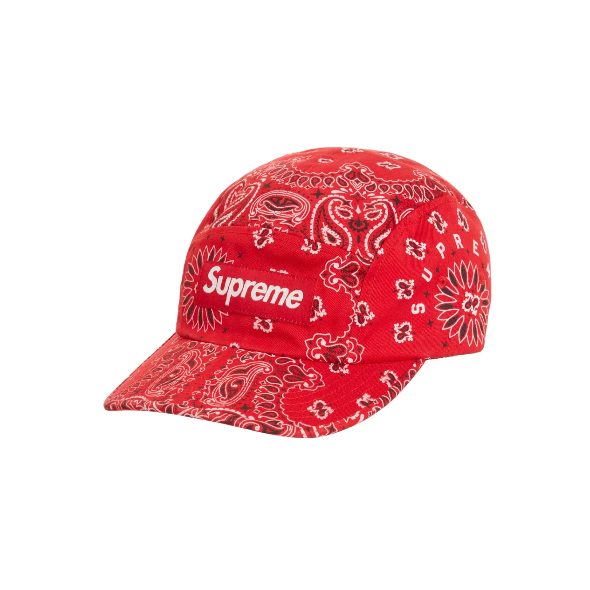 Supreme Bandana Camp Cap Red [USED]