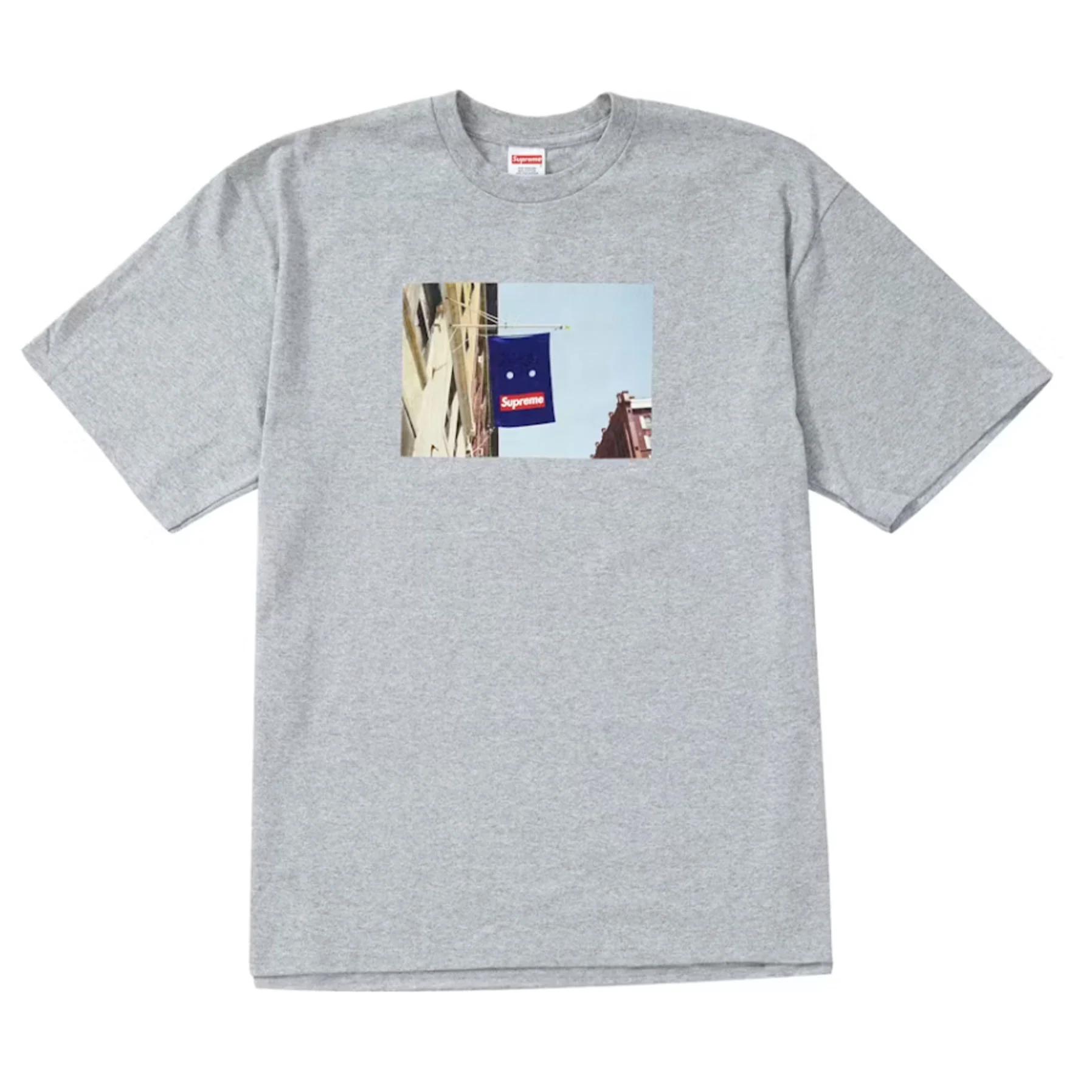 Supreme Banner Tee Heather Grey [USED] - L (Used)