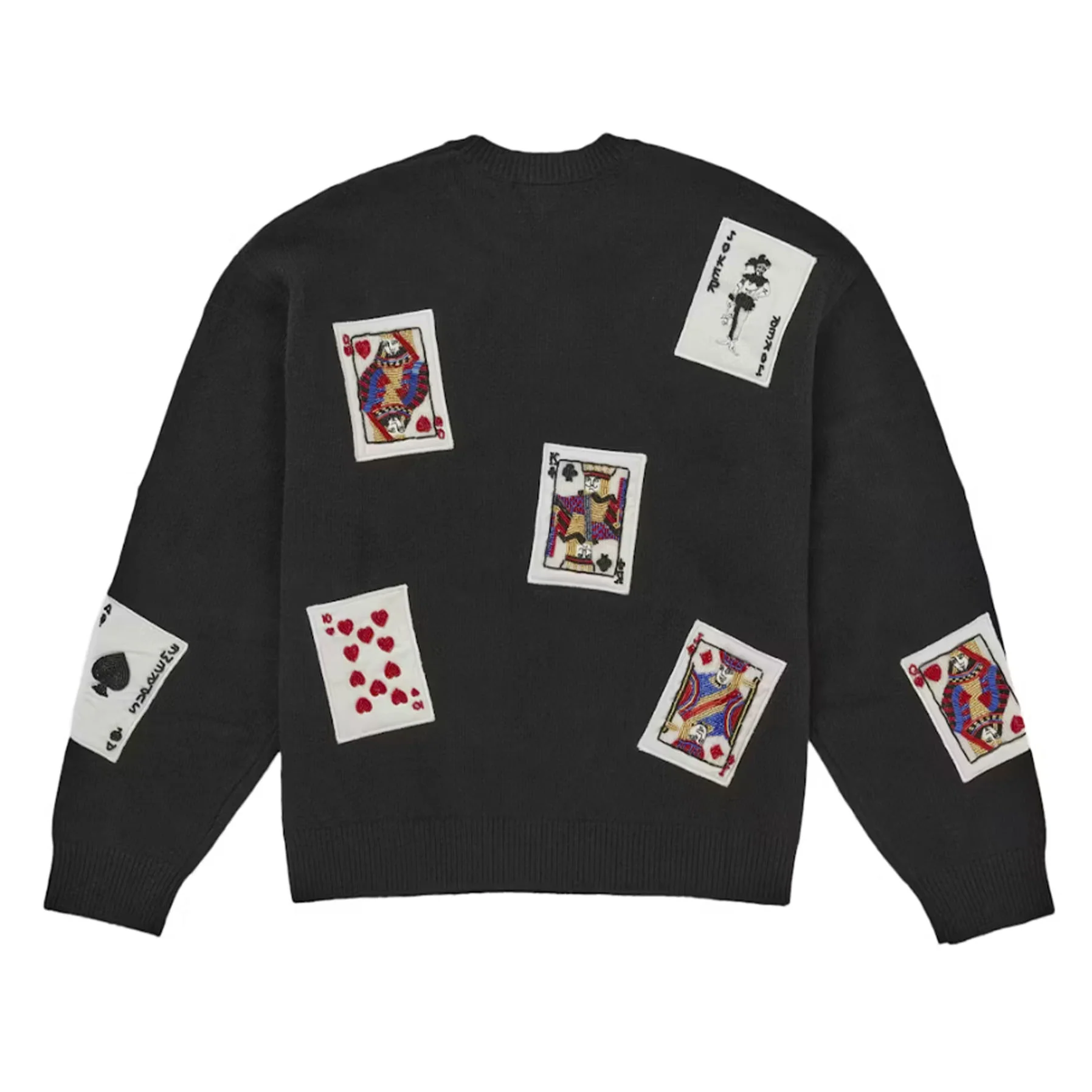 Supreme Beaded Cards Sweater Black - Image 2