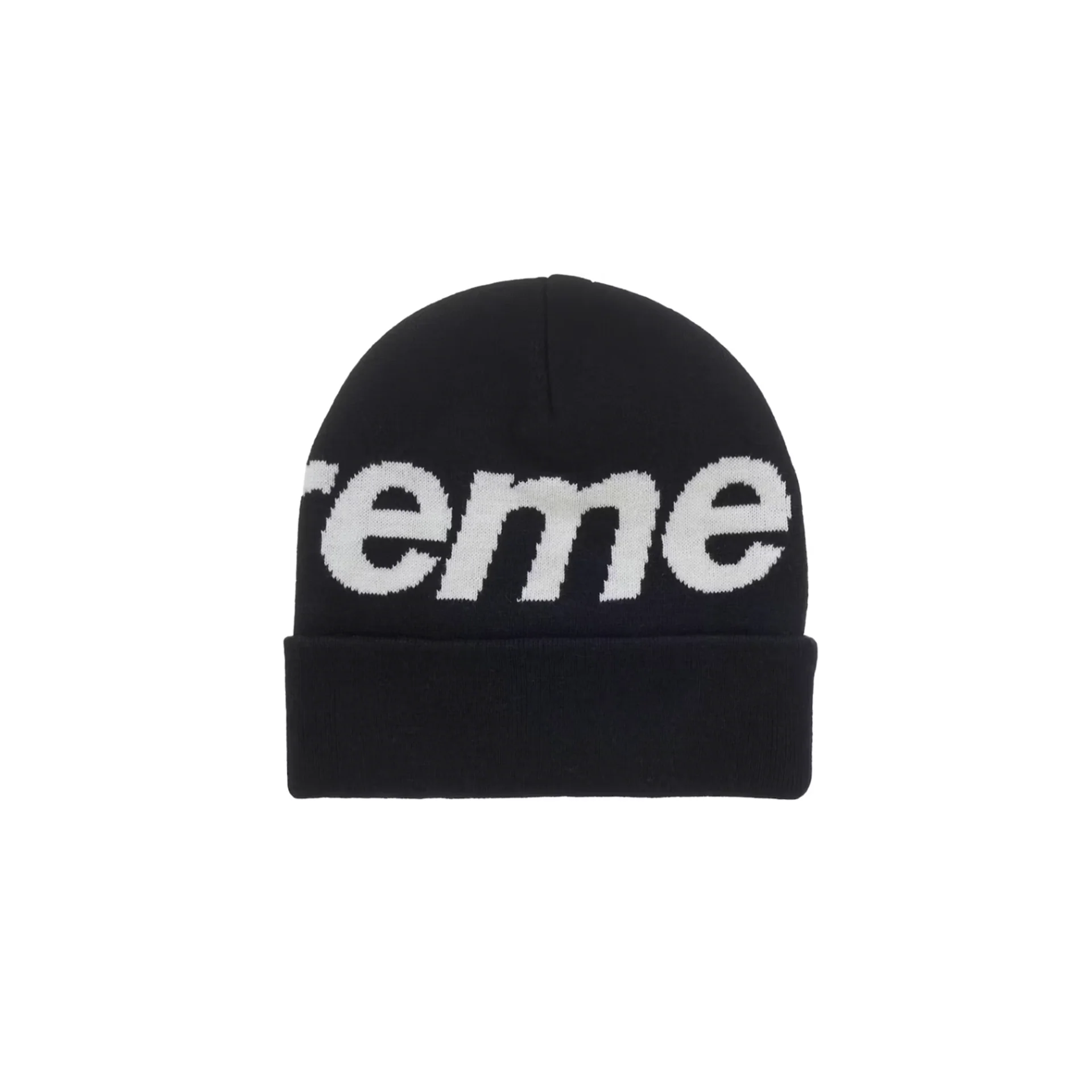 Supreme Big Logo Beanie (FW25) Black - Image 2