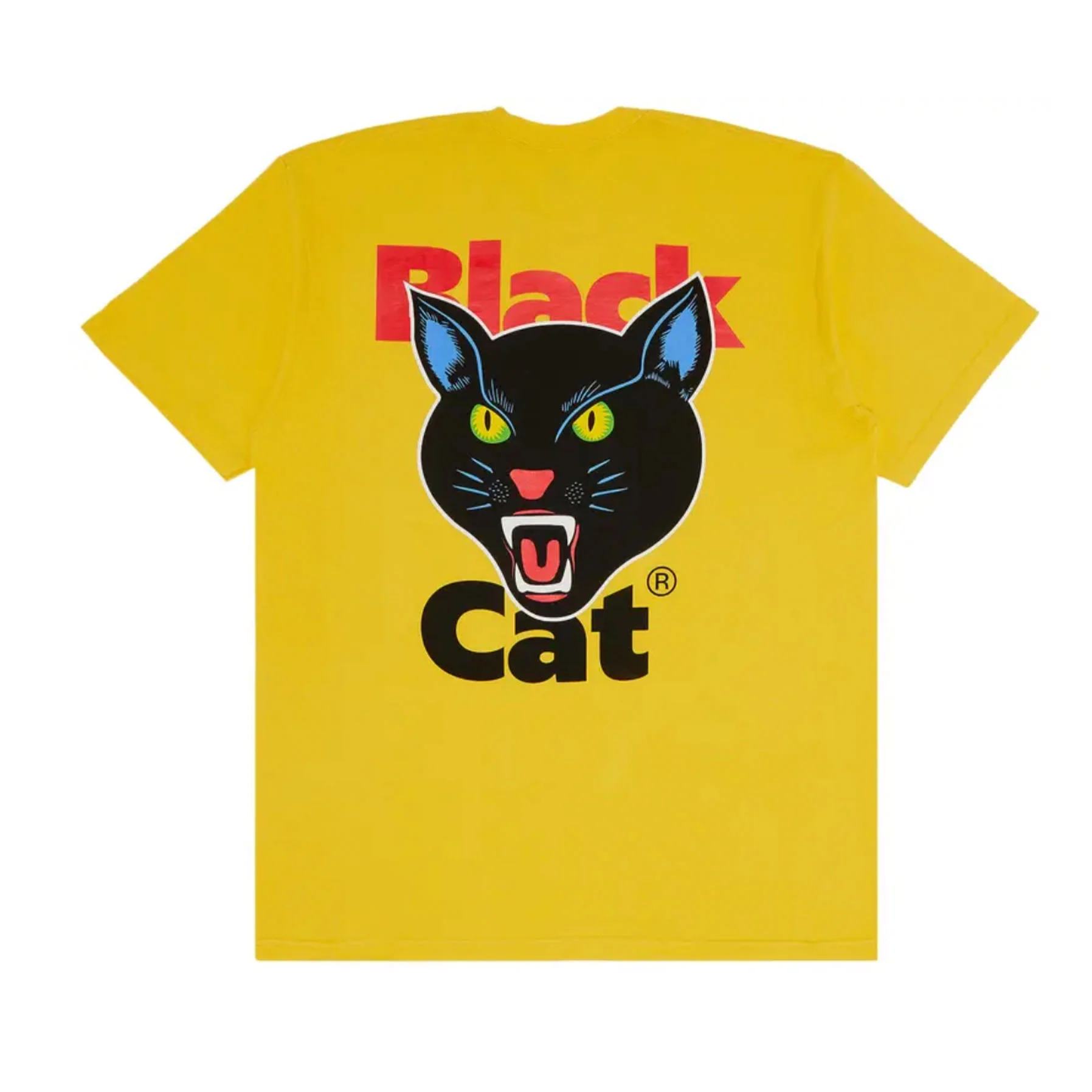 Supreme Black Cat Tee Yellow [USED] - XXL (Used) - Image 2