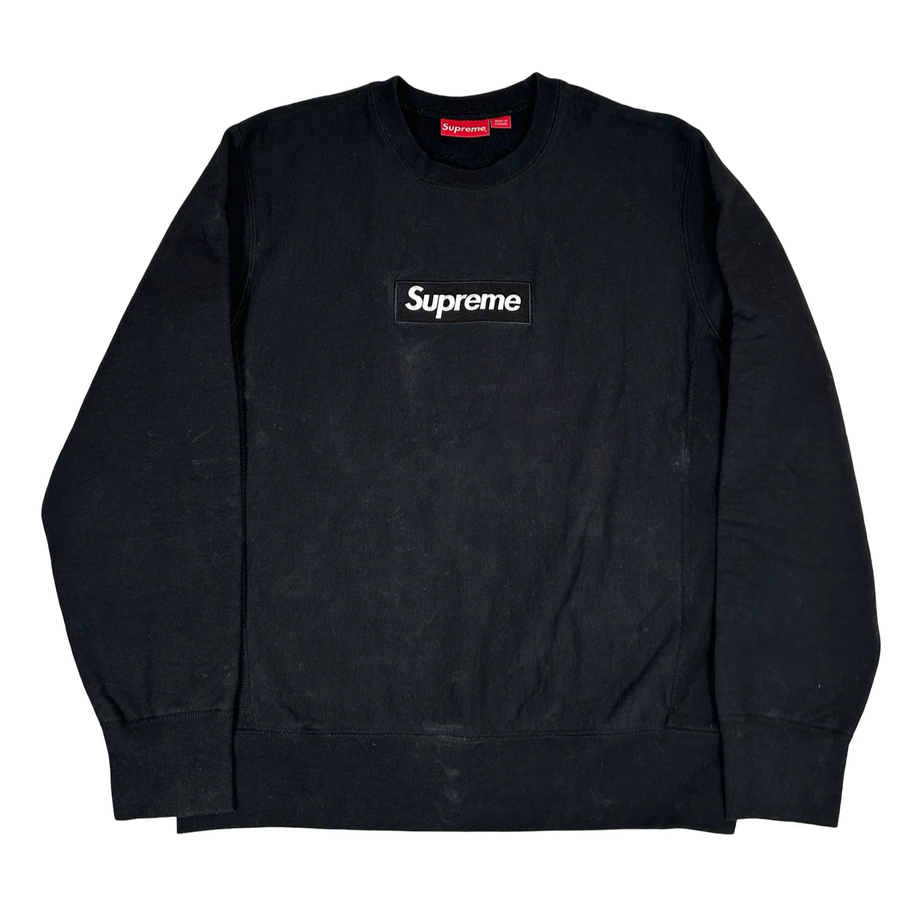 Supreme Box Logo Crewneck (FW18) Black [USED] - M (Used)