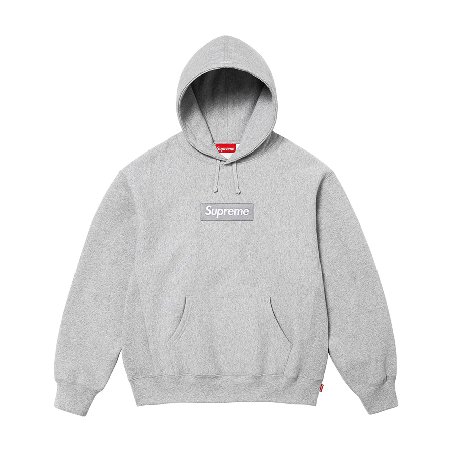 Supreme Box Logo Hooded Sweatshirt FW24 Grey [USED] - S (Used)